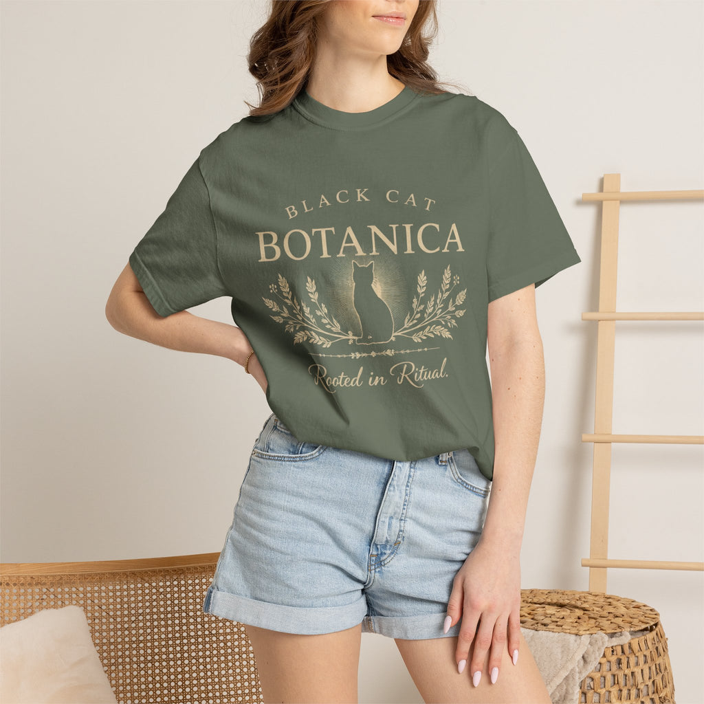 Black Cat Botanica Logo Tee Rooted in Ritual