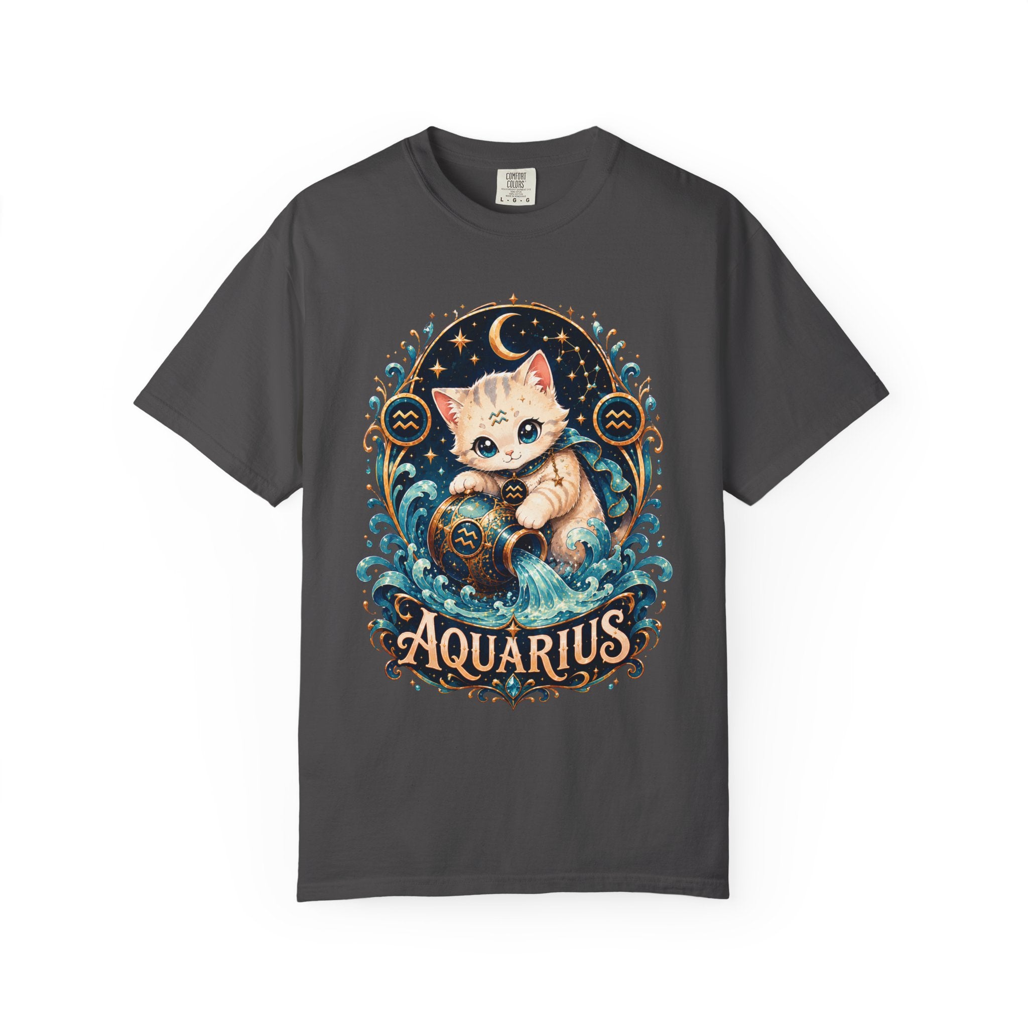 Aquarius Cat horoscope shirt | T-Shirt