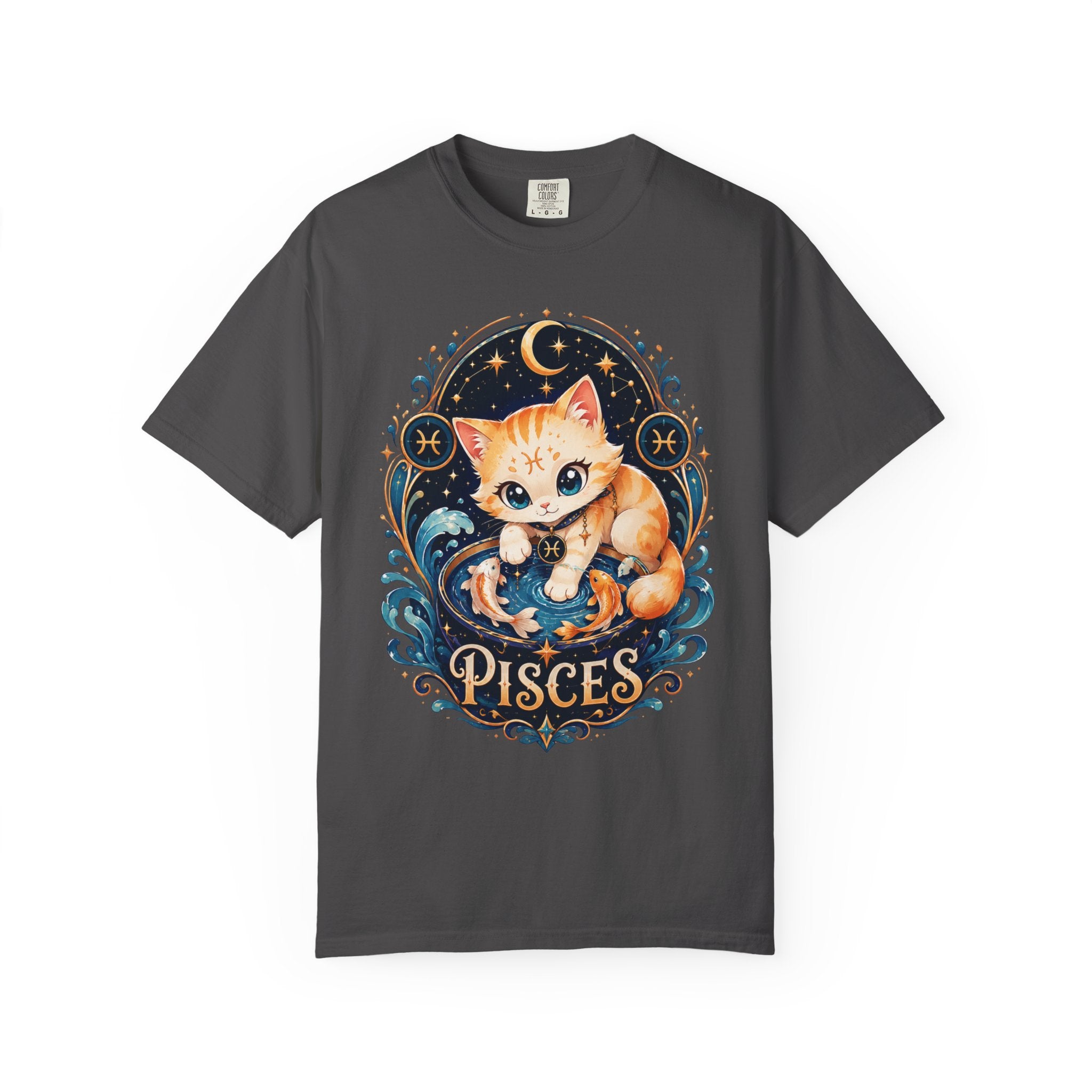 Pisces Cat Shirt, Cute Zodiac Kitty Tee, Astrology Cat Shirt, Pisces Gift, Kawaii Cat Lover Shirt, February March Birthday Tee