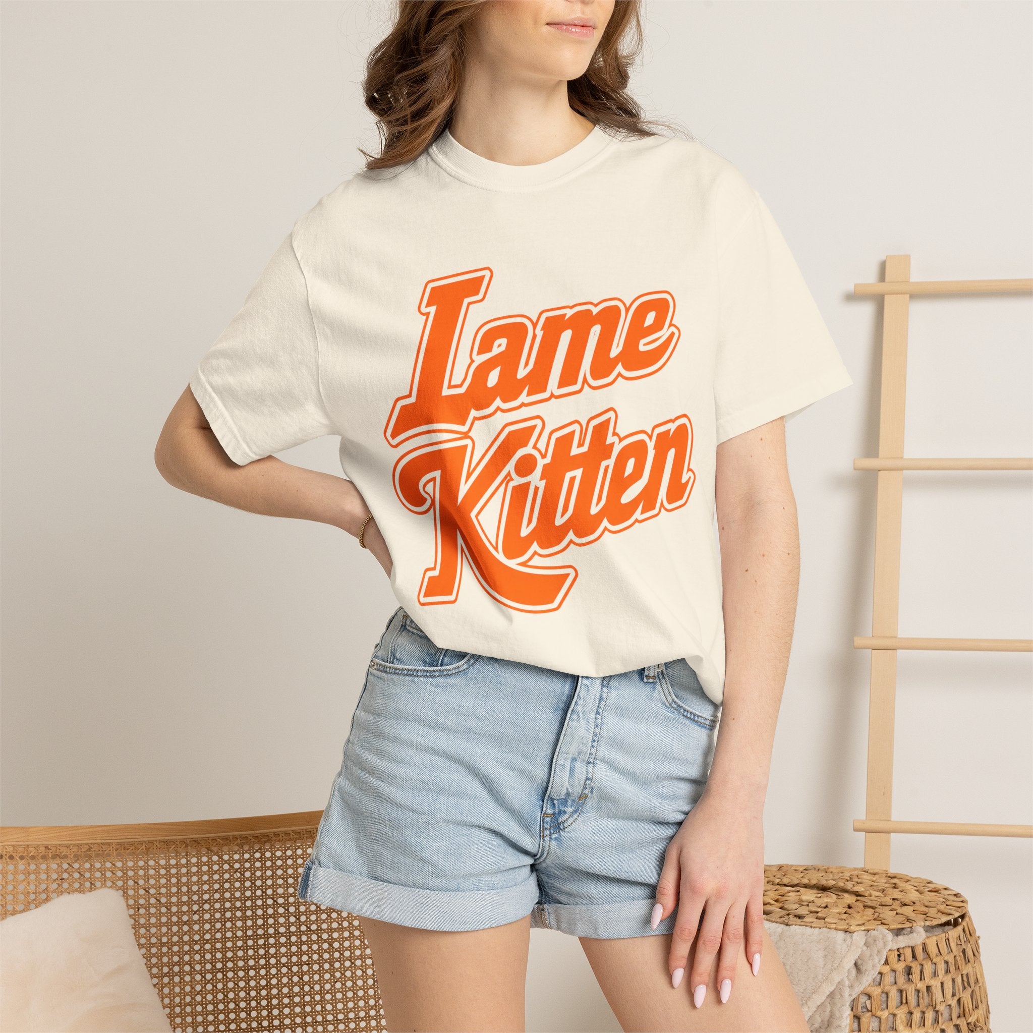 Lame Kitten Shirt, Tennessee Orange Game Day Tee, Knoxville Football Fan Shirt, Orange White Rivalry T-Shirt