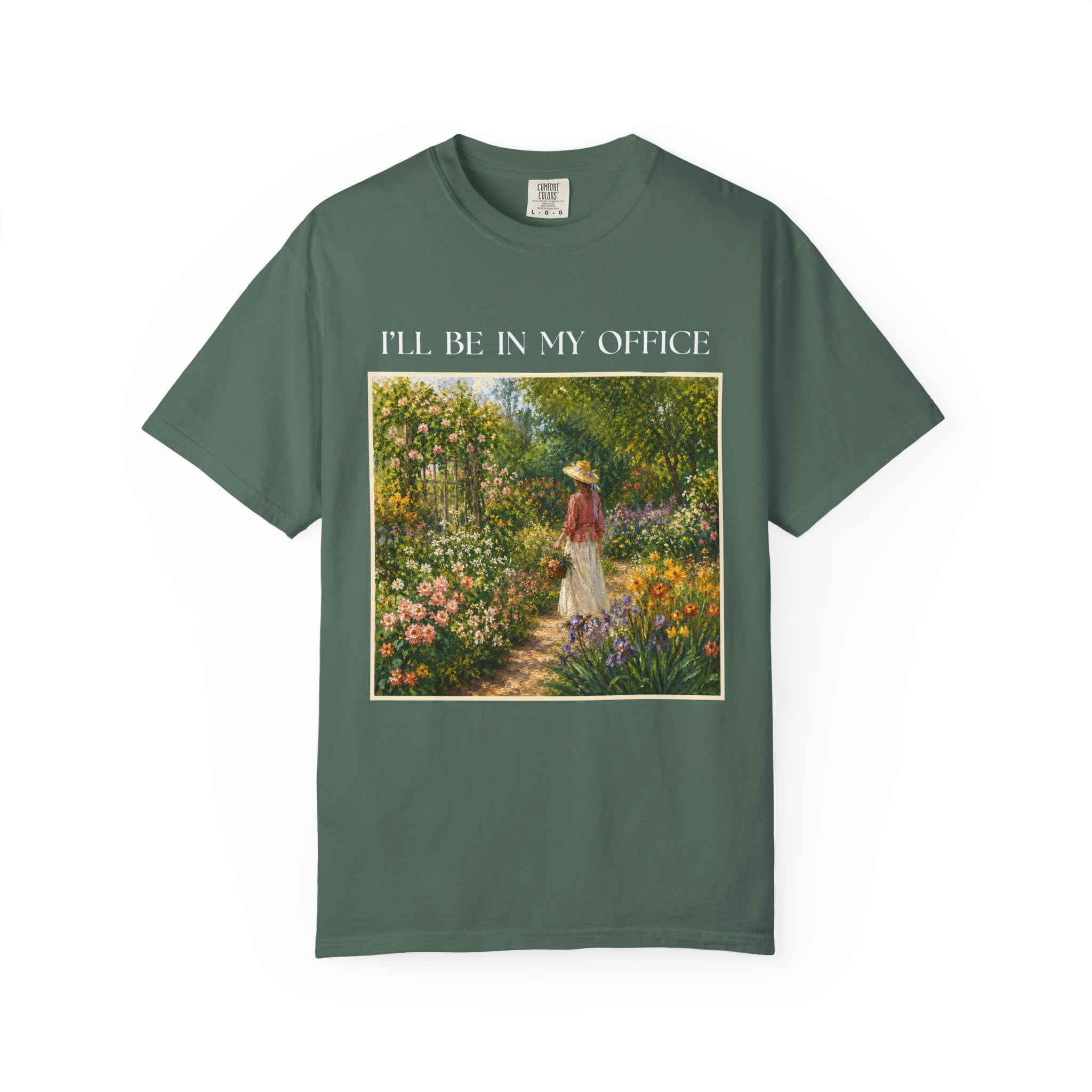ILL Be In My Office Shirt, Garden Lover TShirt, Cottagecore Floral Tee, Gardening Shirt, Comfort Colors Garden Graphic Tee