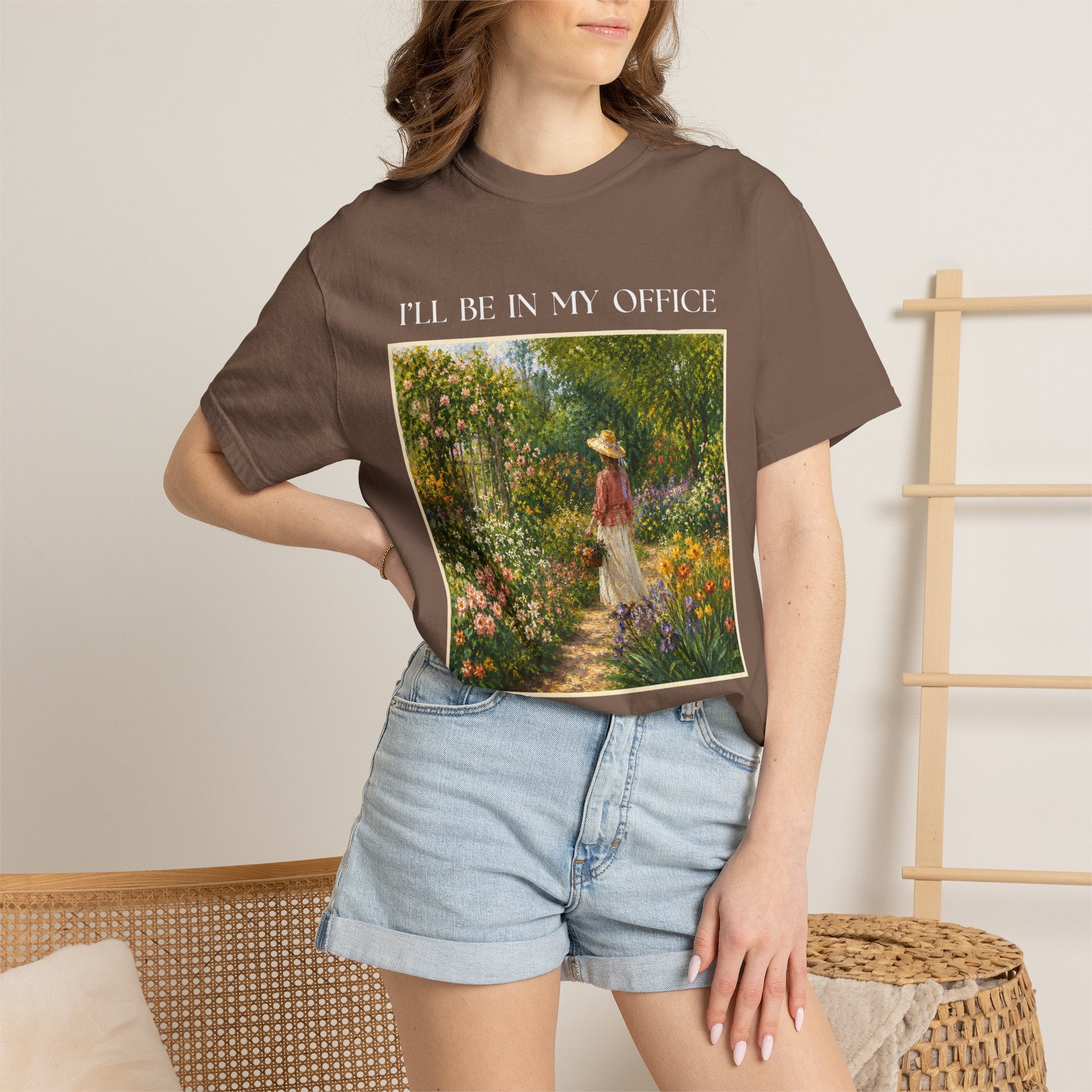ILL Be In My Office Shirt, Garden Lover TShirt, Cottagecore Floral Tee, Gardening Shirt, Comfort Colors Garden Graphic Tee
