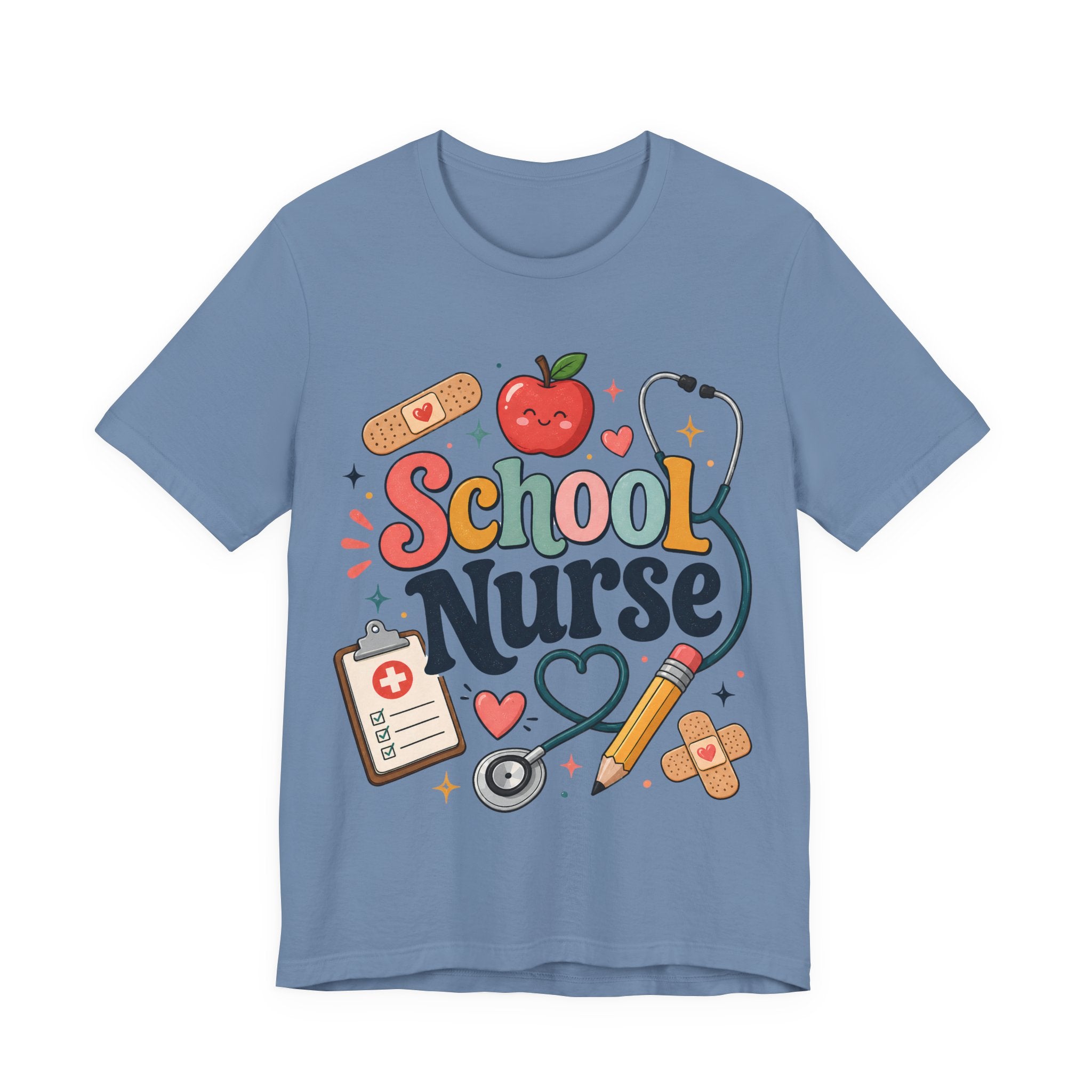 School Nurse Shirt, Cute Nurse Teacher Tee, School Nurse Gift, Nurse Appreciation Shirt, Back to School Nurse Tee, Pediatric Nurse Shirt