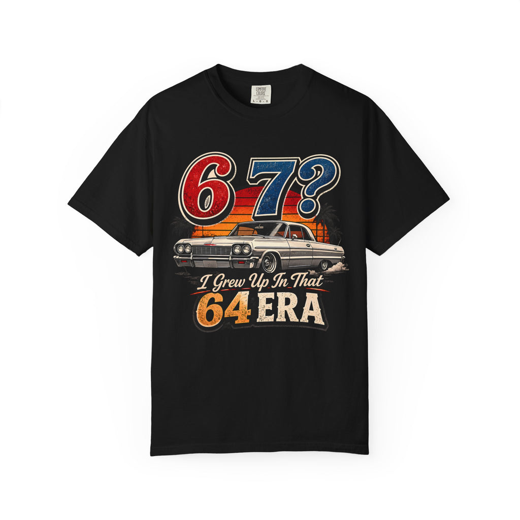 67? I Grew Up In That 64 Era Shirt, Classic Impala Car Tee, Vintage Lowrider Graphic Shirt, Funny Car Lover Gift
