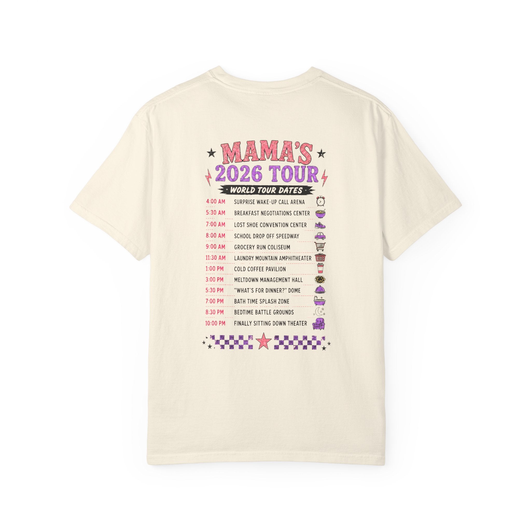 Mama Tour 2026 Shirt, Funny Motherhood Shirt, Retro Mom Graphic Tee, Comfort Colors Mom Shirt, Viral Mama Tour Dates Tee
