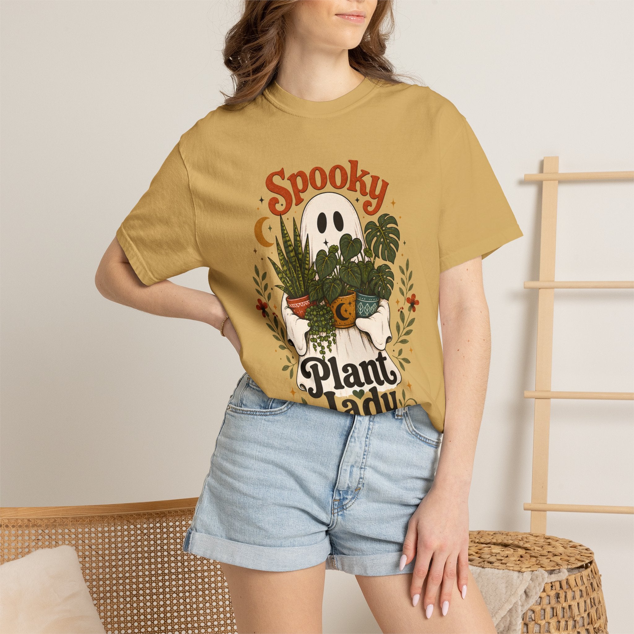 Spooky Plant Lady Halloween Shirt | Cute Pumpkin Potted Plants Tee