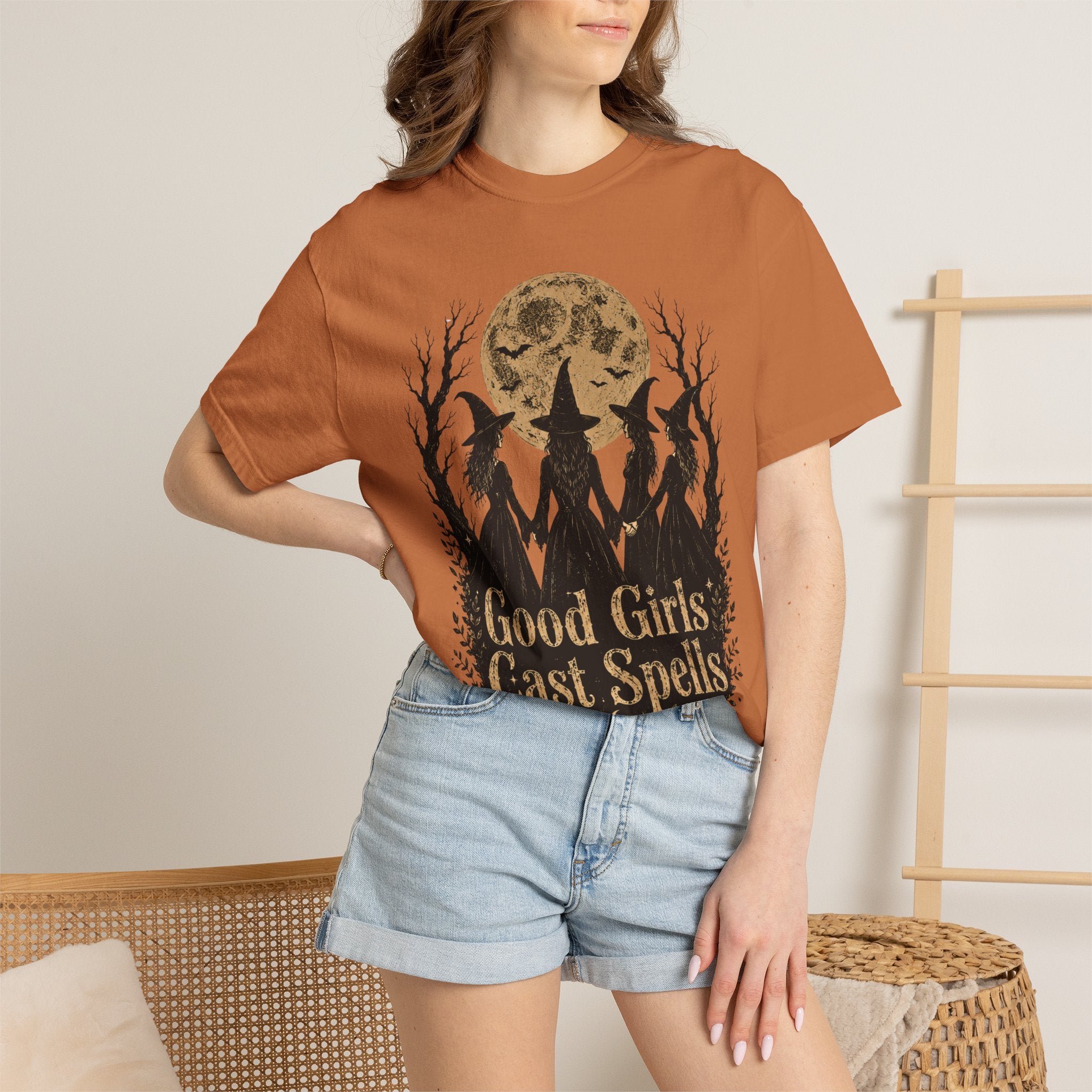 Good Girls Cast Spells Shirt, Witch Halloween Shirt, Witchy Graphic Tee, Spooky Season Shirt, Vintage Witch Shirt, Halloween Tee