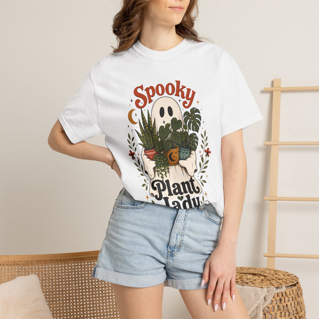Spooky Plant Lady Halloween Shirt | Cute Pumpkin Potted Plants Tee