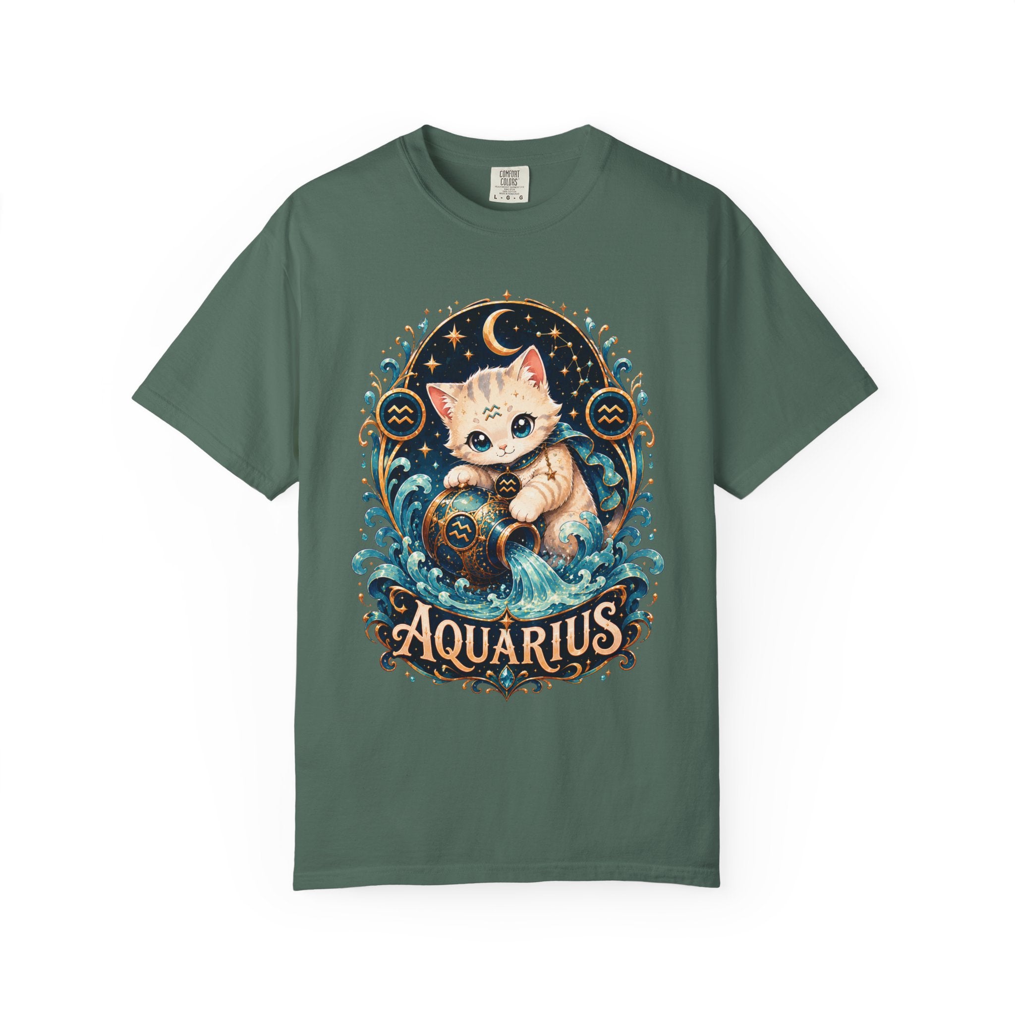 Aquarius Cat horoscope shirt | T-Shirt