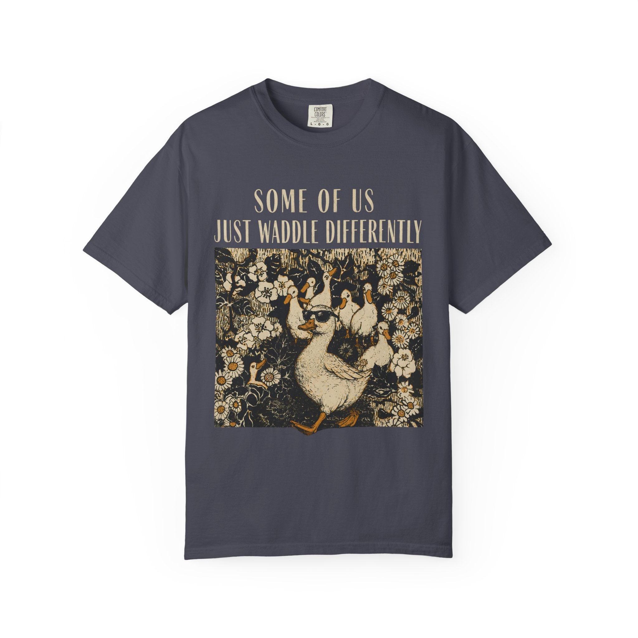 Funny Duck Shirt, Some Of Us Just Waddle Differently Tee, Cute Duck Lover Gift, Cottagecore Animal Shirt, Sarcastic Graphic Tee
