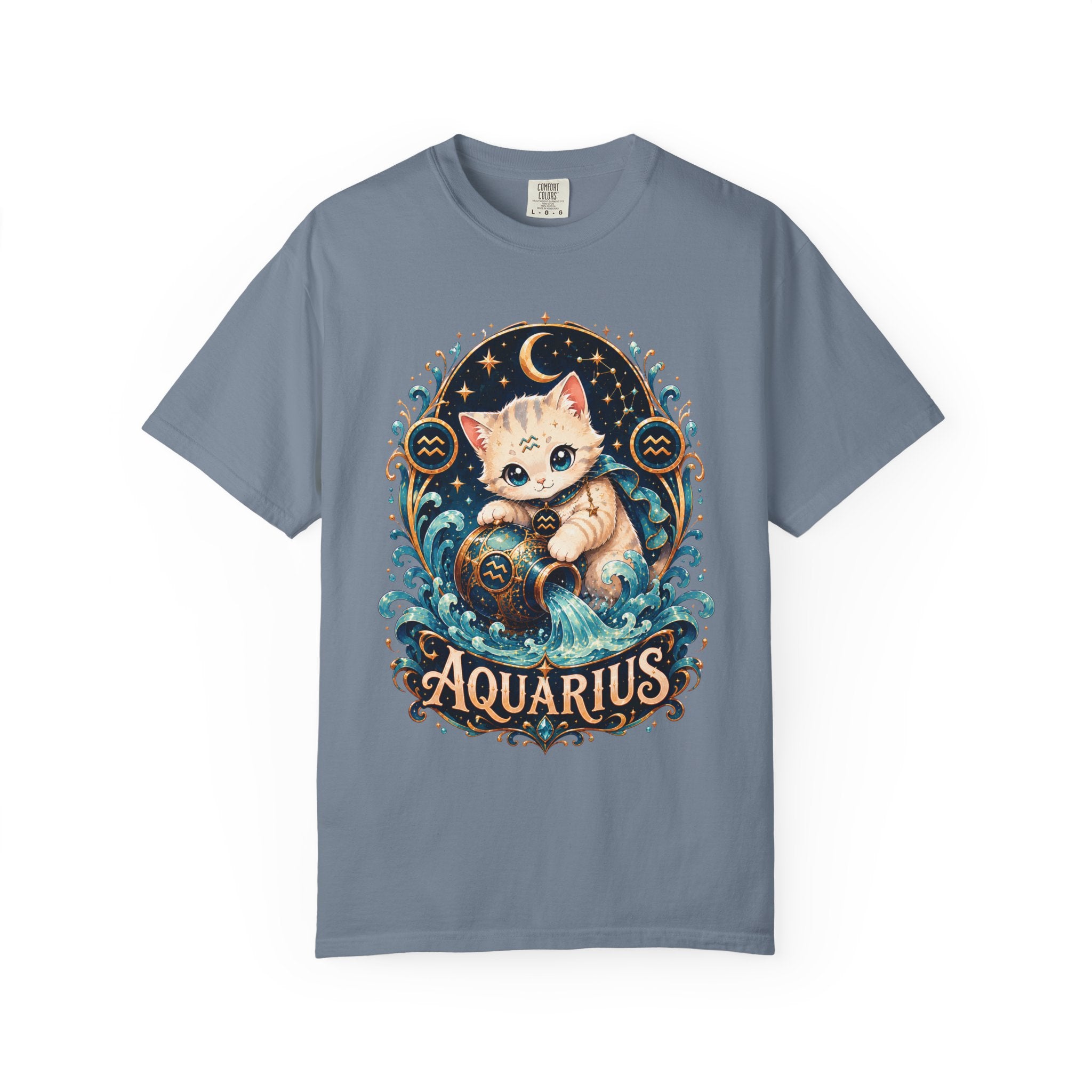 Aquarius Cat horoscope shirt | T-Shirt