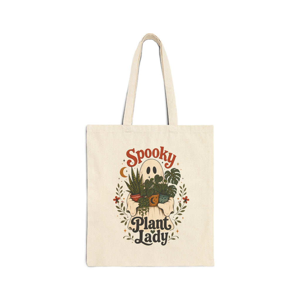 Spooky Plant Lady Tote Bag | Halloween Plant Lover Tote
