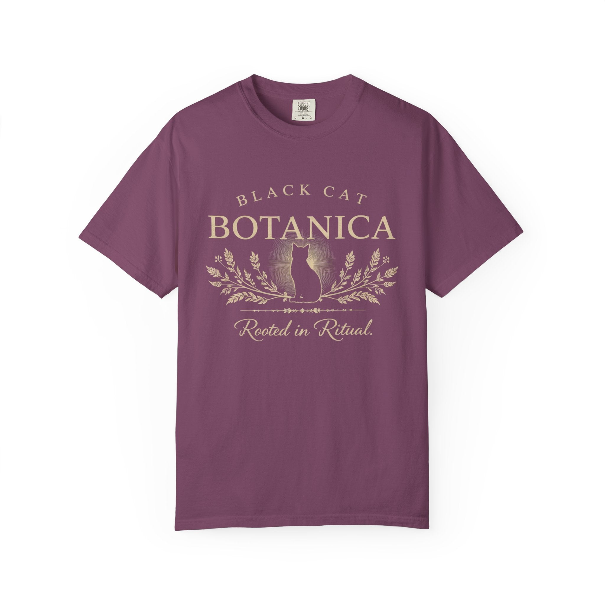 Black Cat Botanica Logo Tee Rooted in Ritual
