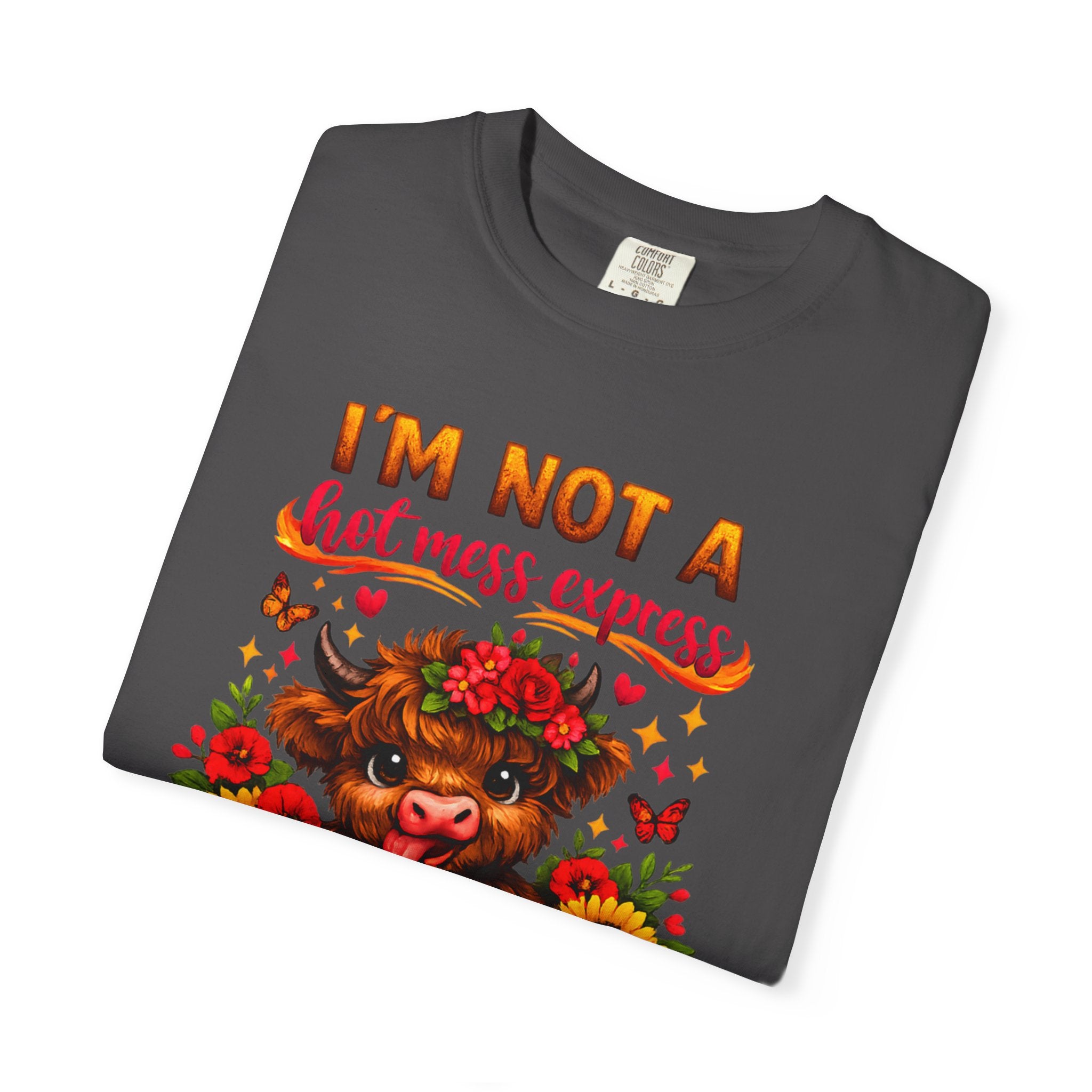 Cute Highland Cow Funny Tee T-Shirt | Comfort Colors