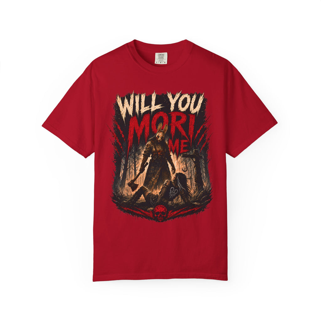 Will You Mori Me Shirt, Horror Gamer Tee, Dead by Daylight Inspired Shirt, DBD Fan Gift, Horror Tee