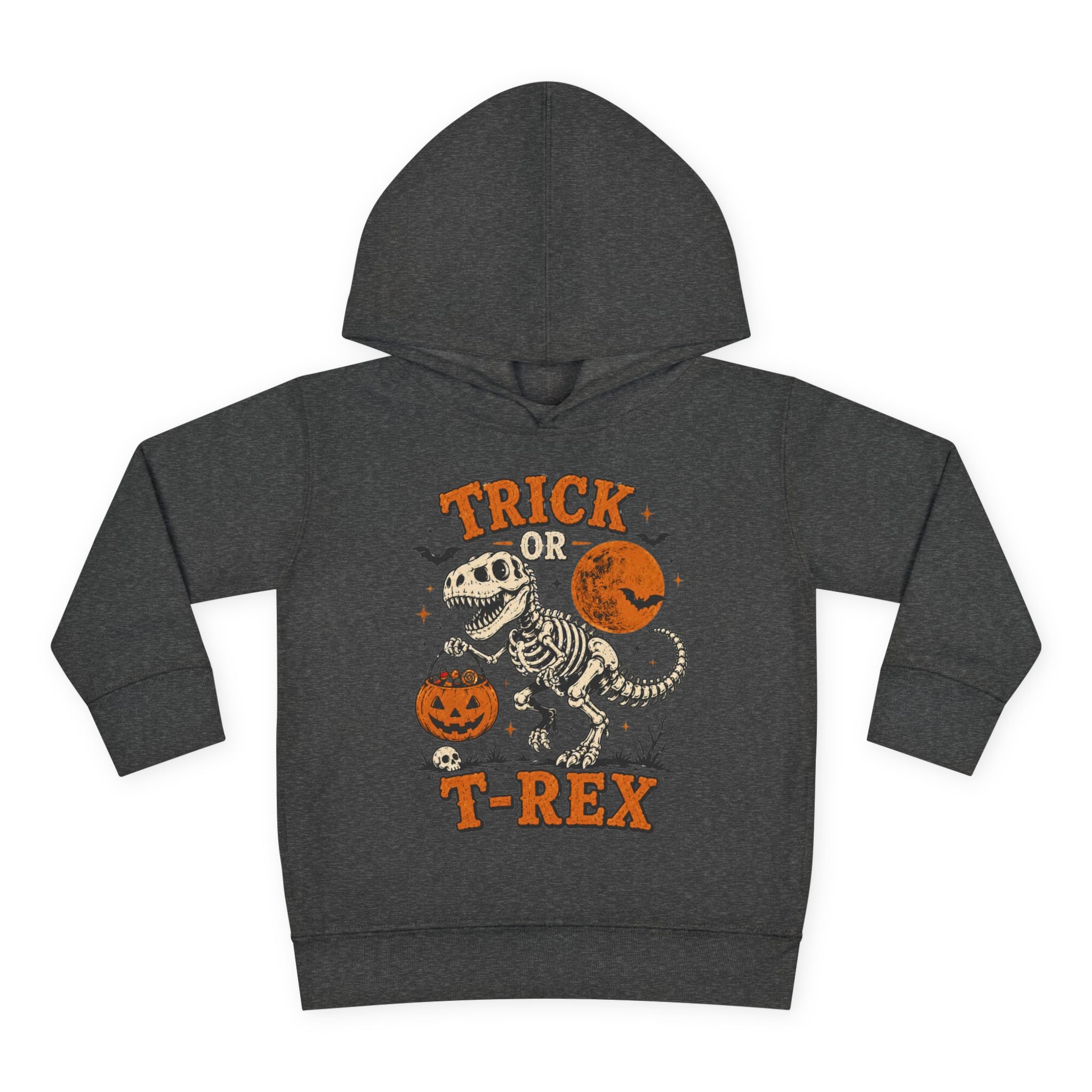 Trick Or T-Rex Toddler Hoodie, Halloween Dinosaur Hoodie, Cute Skeleton T Rex Sweatshirt, Kids Halloween Hoodie, Toddler Fall Outfit