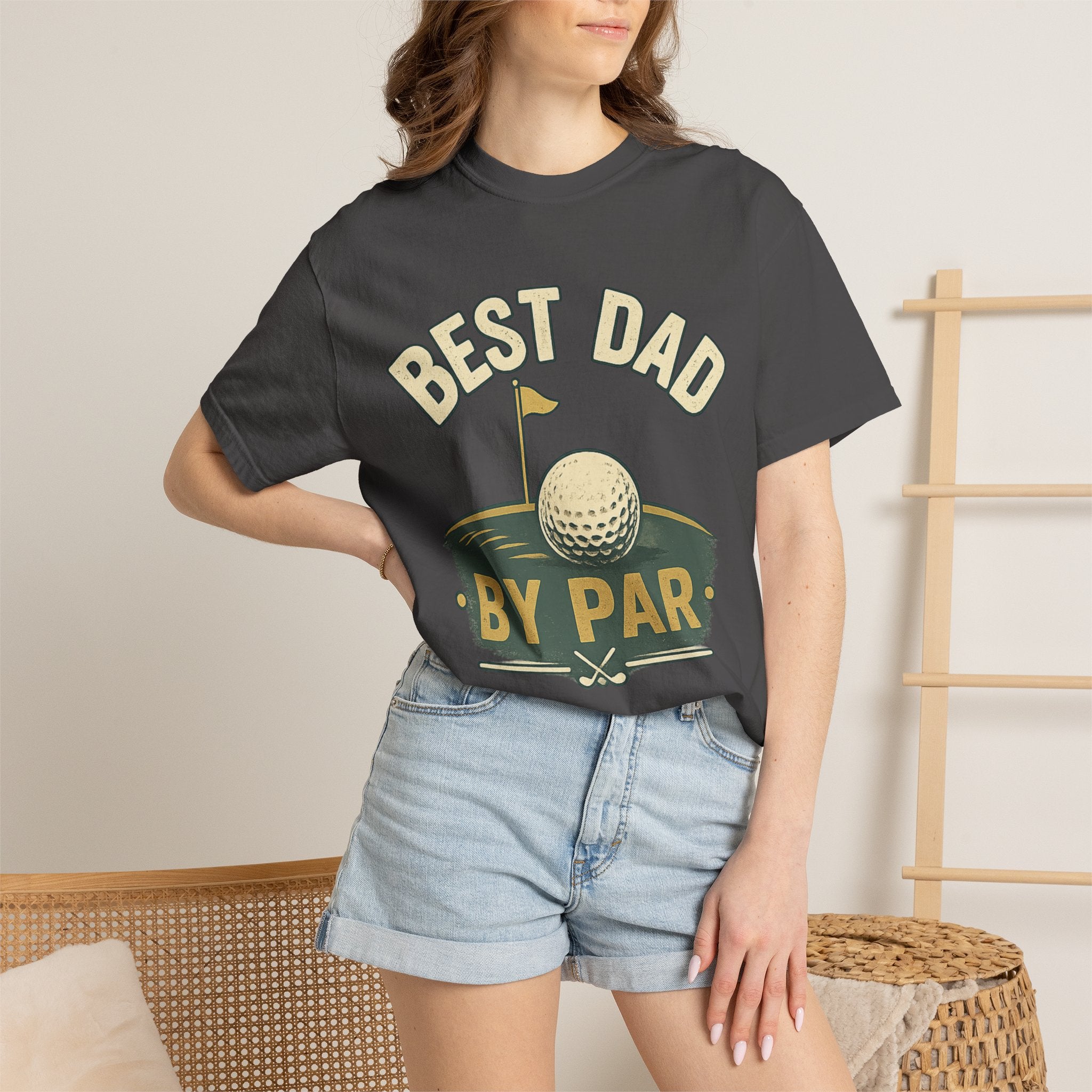 Best Dad By Par Shirt, Funny Golf Dad T-Shirt, Fathers Day Golf Tee, Retro Golf Shirt for Men, Golf Lover Gift, Vintage Dad Shirt