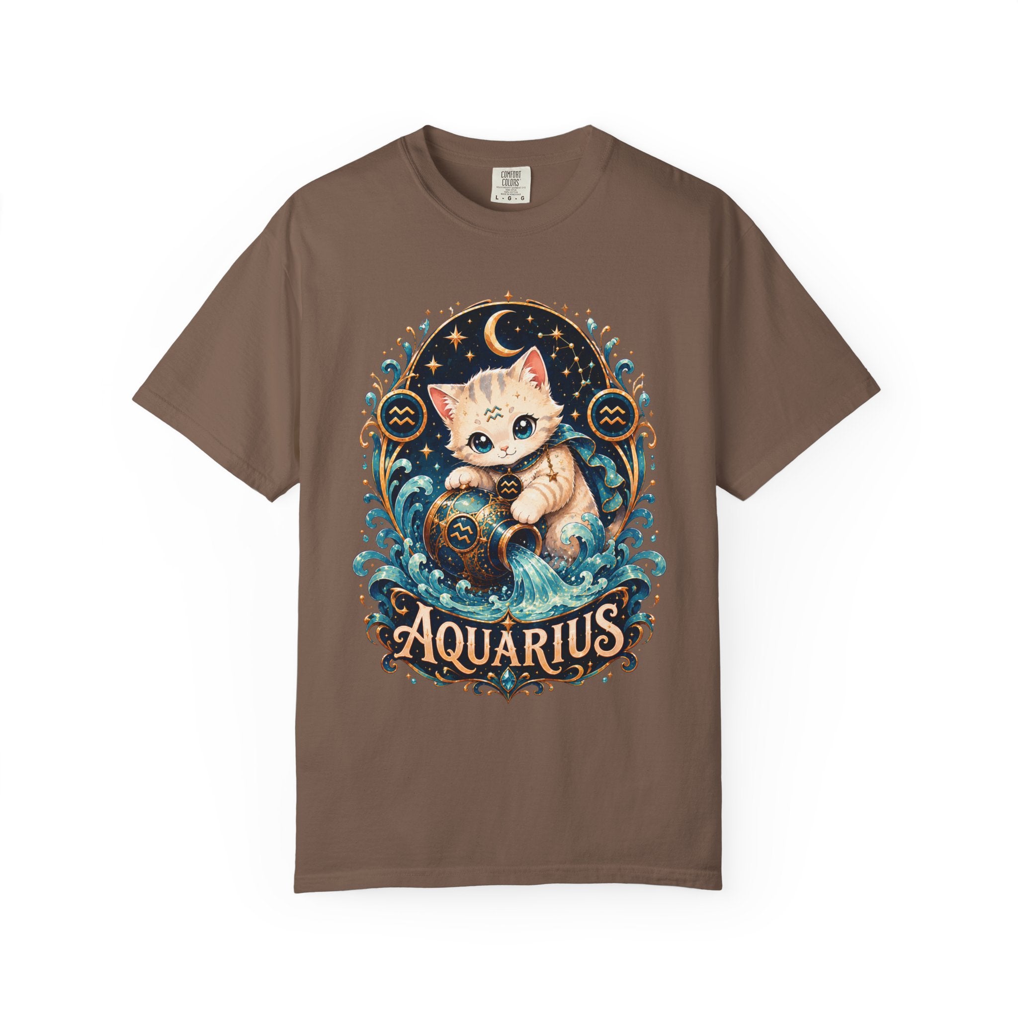 Aquarius Cat horoscope shirt | T-Shirt
