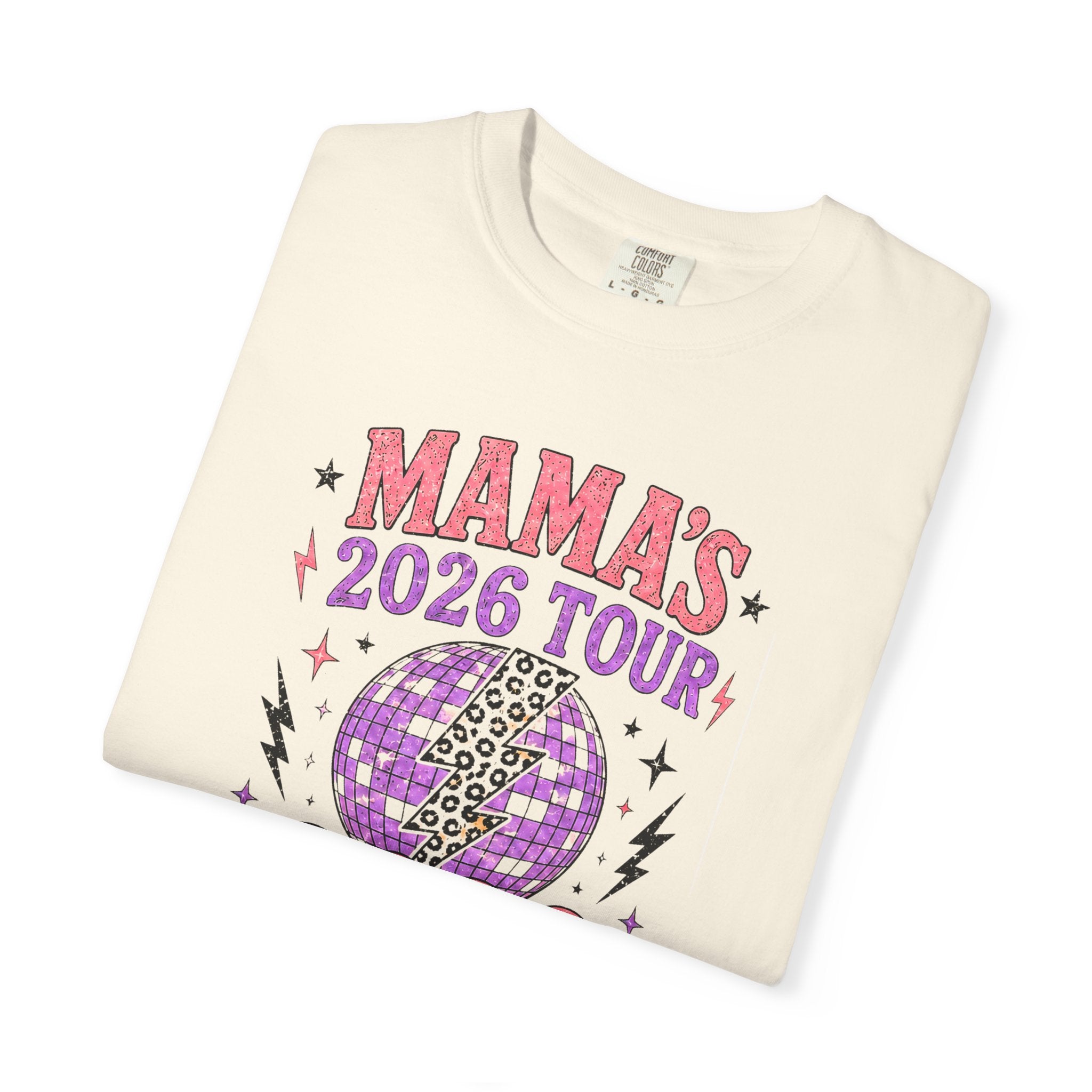 Mama Tour 2026 Shirt, Funny Motherhood Shirt, Retro Mom Graphic Tee, Comfort Colors Mom Shirt, Viral Mama Tour Dates Tee