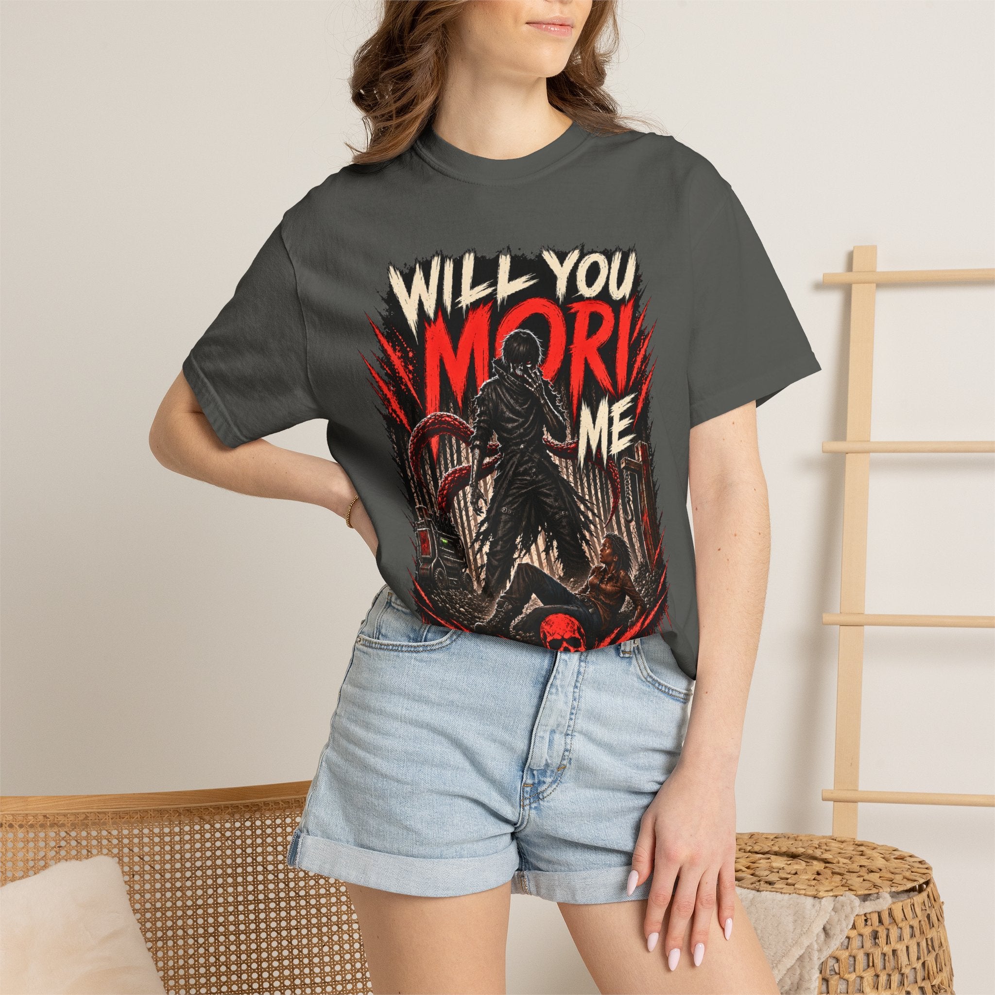 Will You Mori Me Shirt, Horror Gamer Tee, Dead by Daylight Inspired Shirt, DBD Fan Gift, Behaviour Games Horror Tee