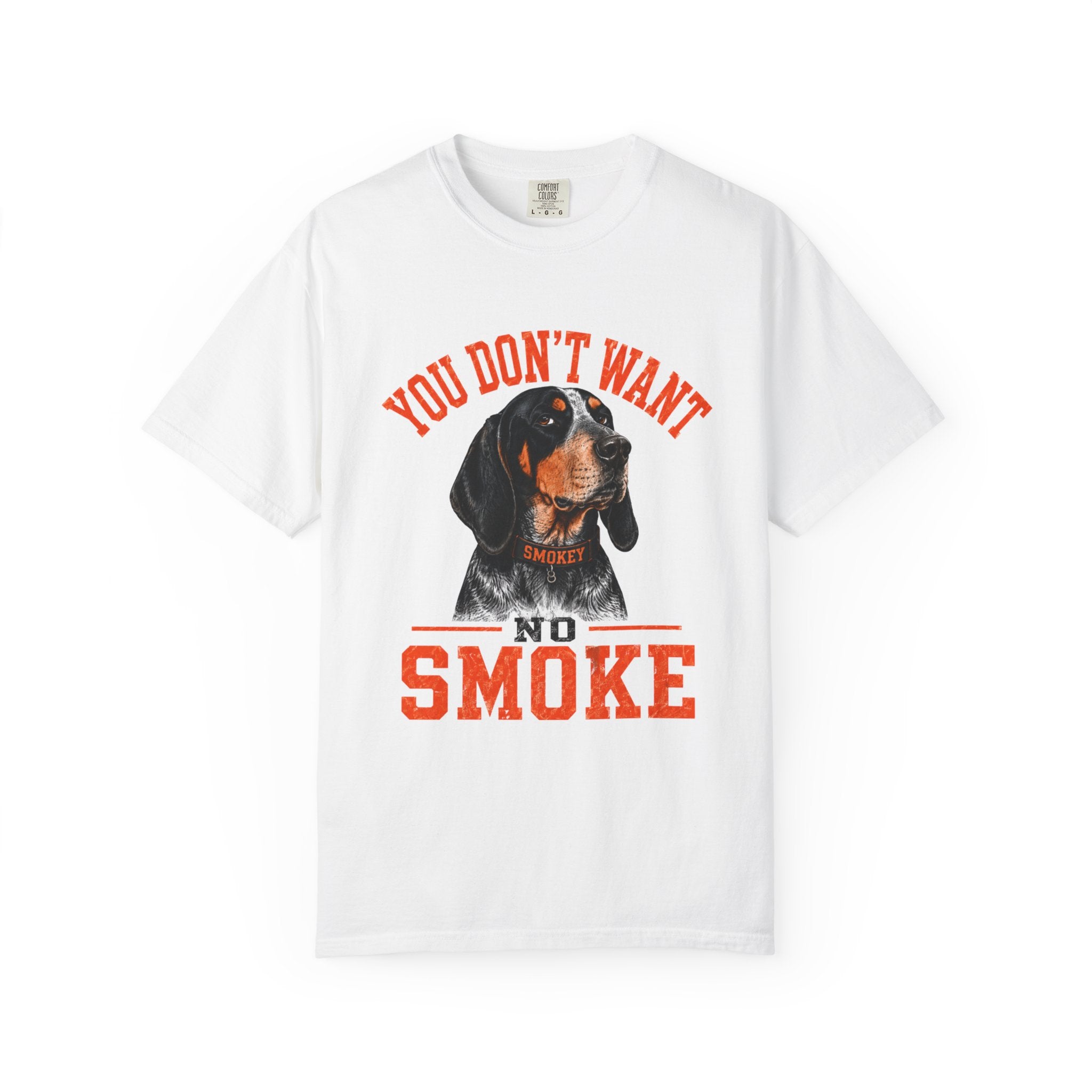 You Don't Want No Smoke Shirt, Smokey Dog Tennessee Football Fan Tee, Orange Game Day Shirt, Coonhound Tailgate Shirt, Vols Inspired Tee