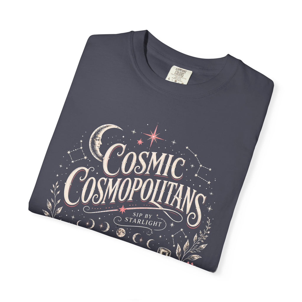 Cosmic Cosmopolitans Shirt, Celestial Cocktail Tee, Girls Night Out Shirt, Martini Lover Gift, Astrology Cocktail Shirt, Vintage Bar Tee