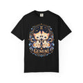 Gemini Twin Cats T-shirt | Zodiac Astrology Cat Design