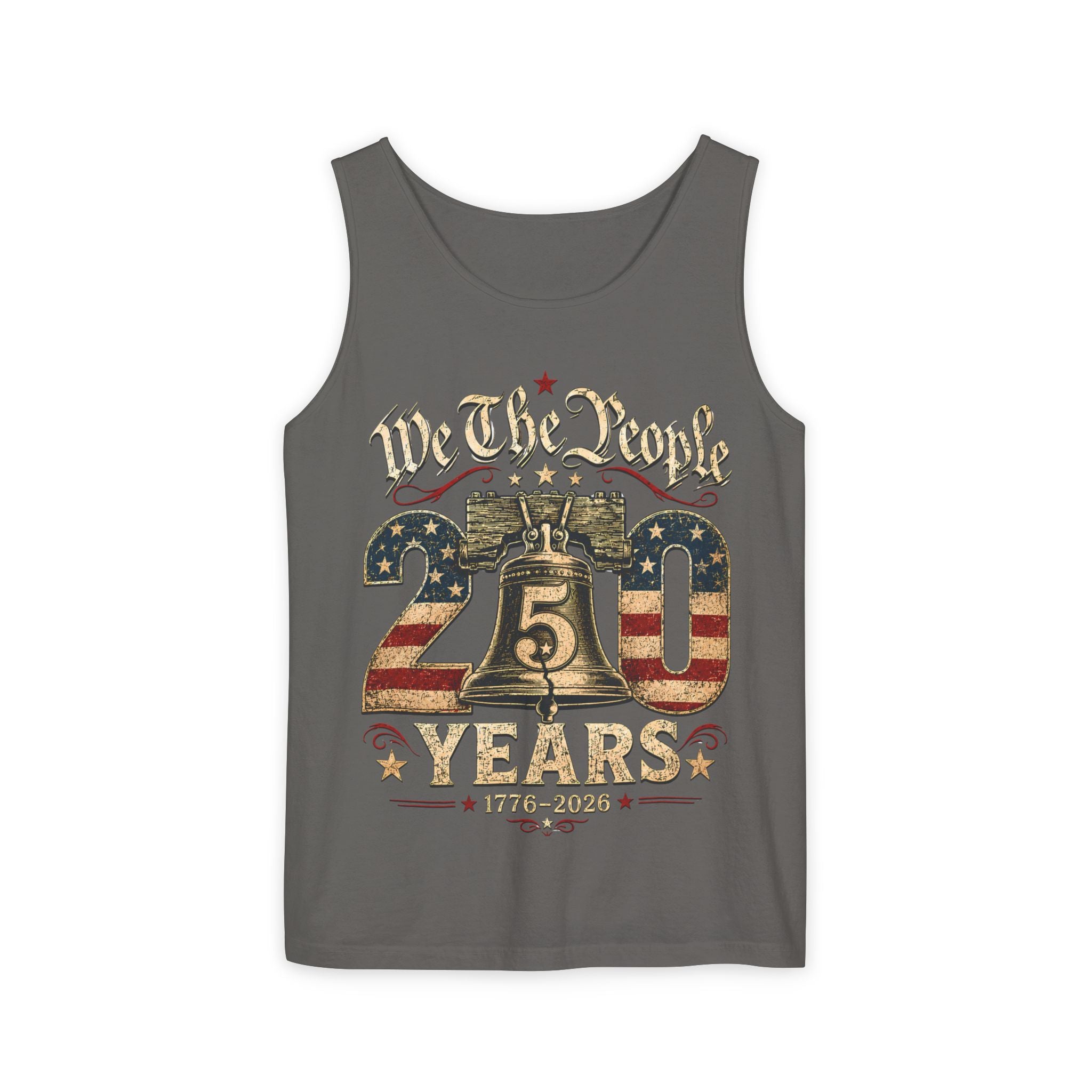 We The People 250 Years Shirt, 1776 2026 Patriotic Tank Top, America 250th Anniversary Tee, Liberty Bell Fourth of July Shirt