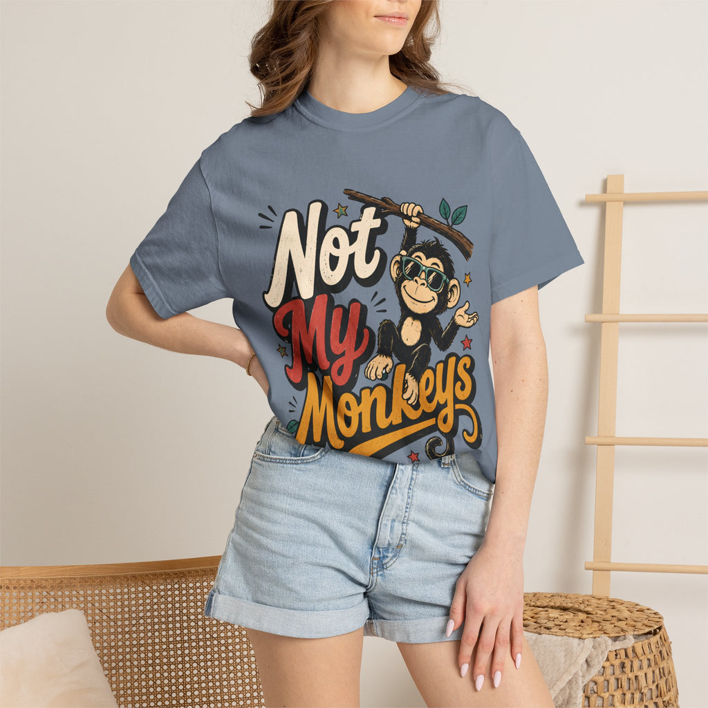 Not My Monkeys Not My Circus Shirt, Funny Monkey Graphic Tee, Comfort Colors Tee, Sarcastic Circus Tee, Oversized Boxy Tee