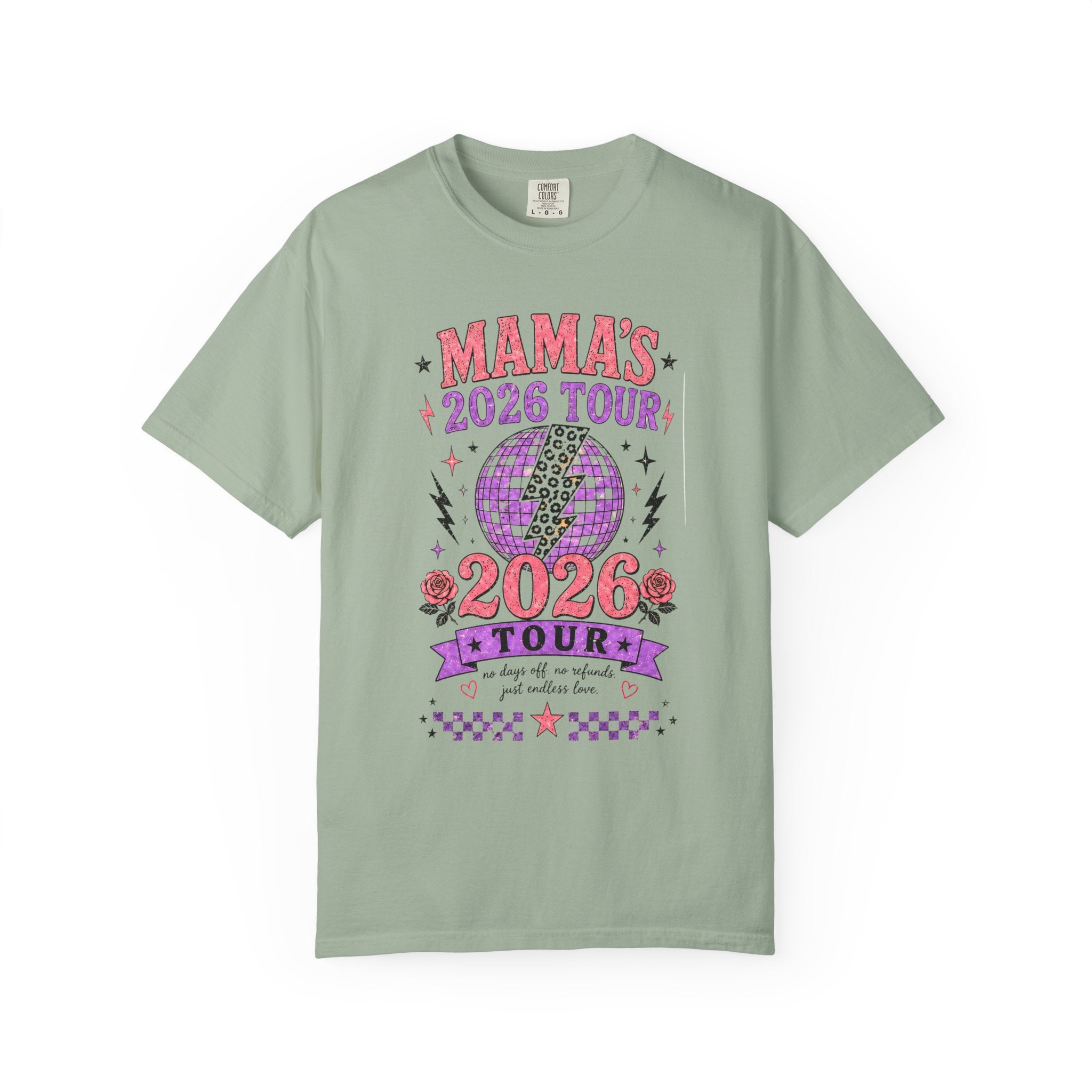 Mama Tour 2026 Shirt, Funny Motherhood Shirt, Retro Mom Graphic Tee, Comfort Colors Mom Shirt, Viral Mama Tour Dates Tee