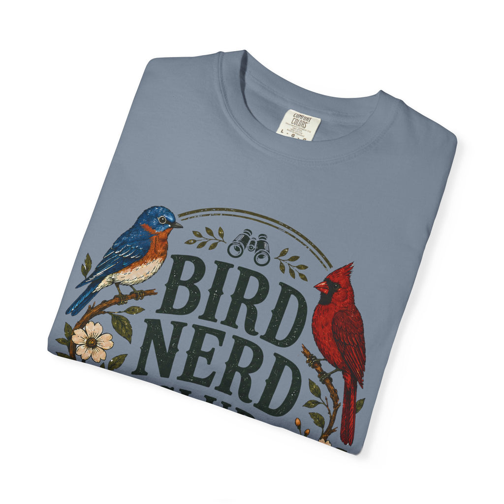 Bird Nerd Club Shirt, Birdwatching Shirt, Nature Lover Tee, Backyard Birder Gift, Cute Bird Lover Shirt, Botanical Bird Graphic Tee