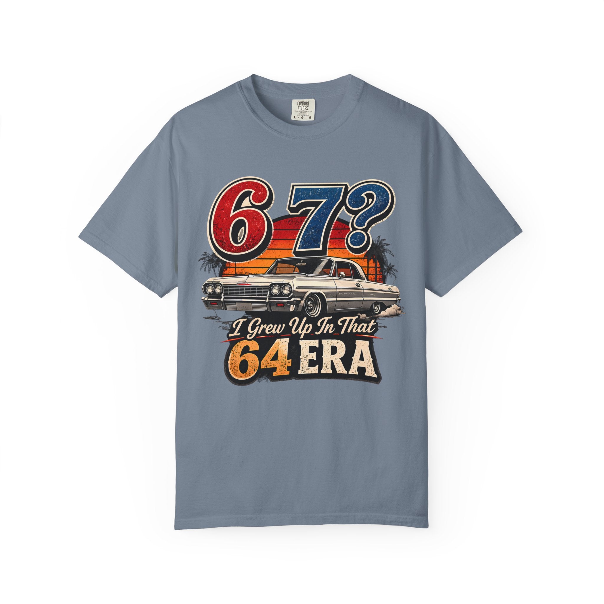 67? I Grew Up In That 64 Era Shirt, Classic Impala Car Tee, Vintage Lowrider Graphic Shirt, Funny Car Lover Gift