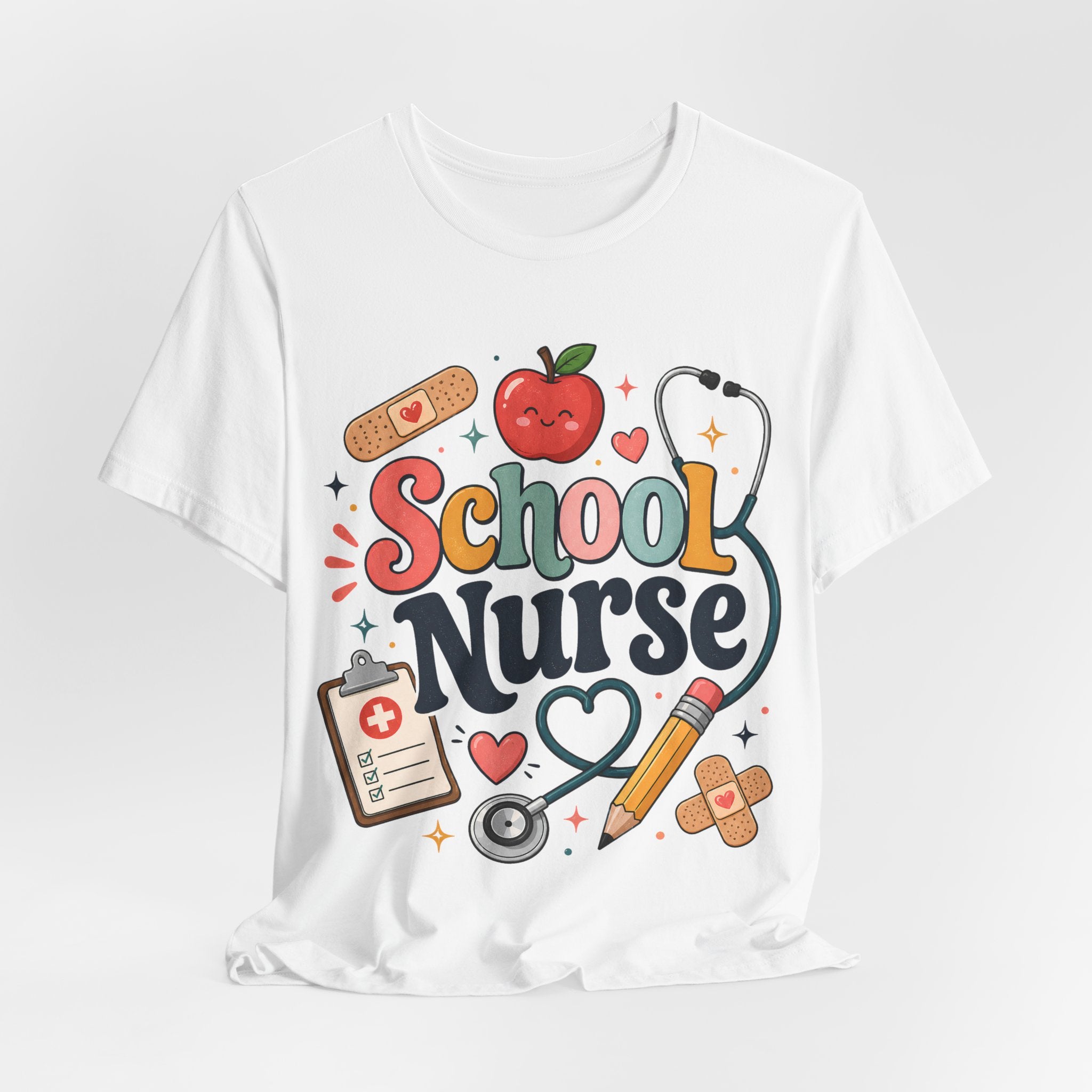 School Nurse Shirt, Cute Nurse Teacher Tee, School Nurse Gift, Nurse Appreciation Shirt, Back to School Nurse Tee, Pediatric Nurse Shirt