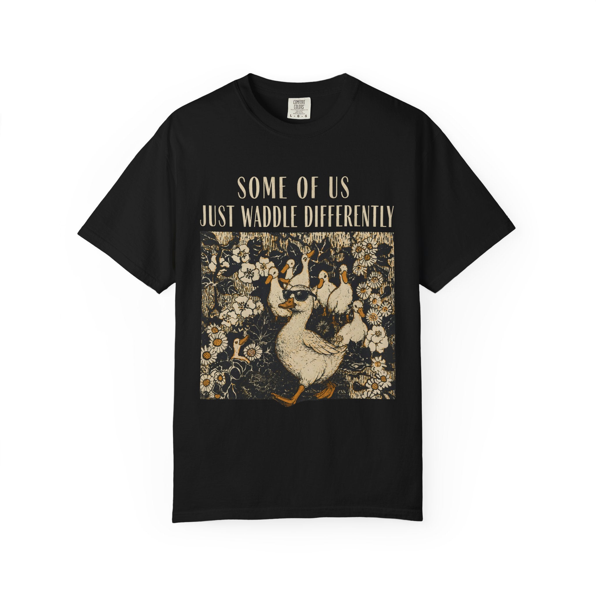 Funny Duck Shirt, Some Of Us Just Waddle Differently Tee, Cute Duck Lover Gift, Cottagecore Animal Shirt, Sarcastic Graphic Tee