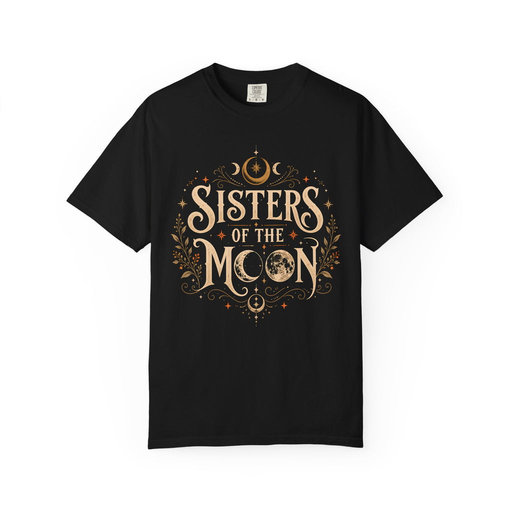 Sisters of the Moon Shirt, Witchy Halloween Shirt, Celestial Moon Tee, Witch Shirt, Spooky Season Shirt, Occult Graphic Tee, Fall Shirt