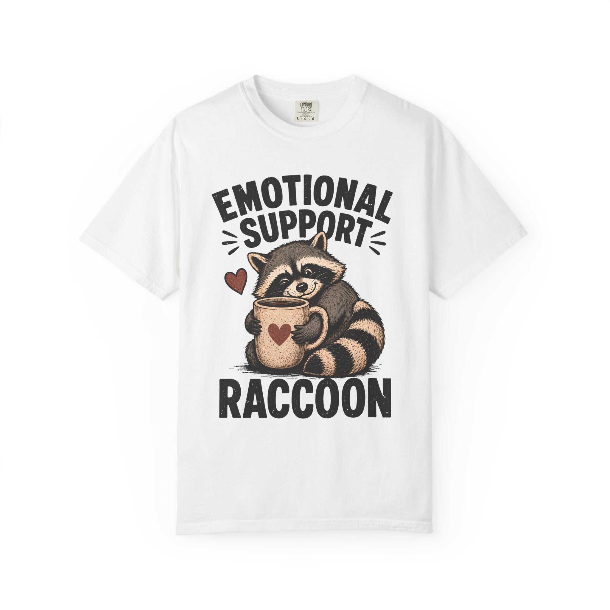 Emotional Support Raccoon Shirt, Funny Raccoon Mug Tee, Cute Animal Meme Shirt, Weird Cottagecore Animal Shirt, Cozy Raccoon Gift
