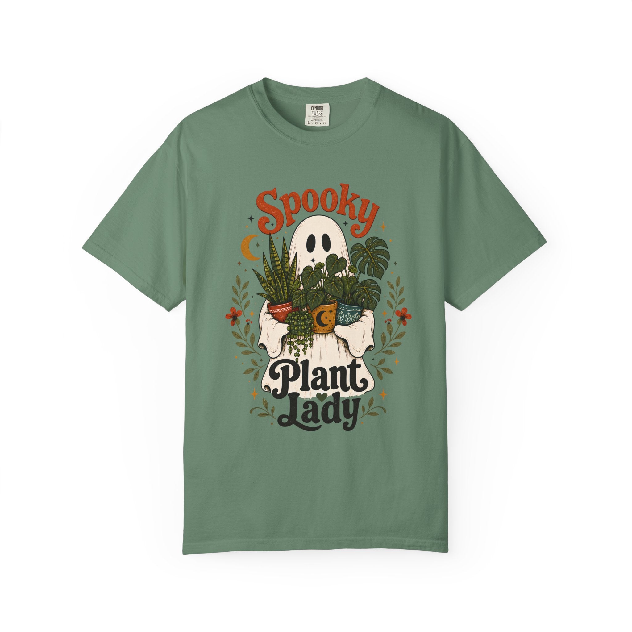 Spooky Plant Lady Halloween Shirt | Cute Pumpkin Potted Plants Tee