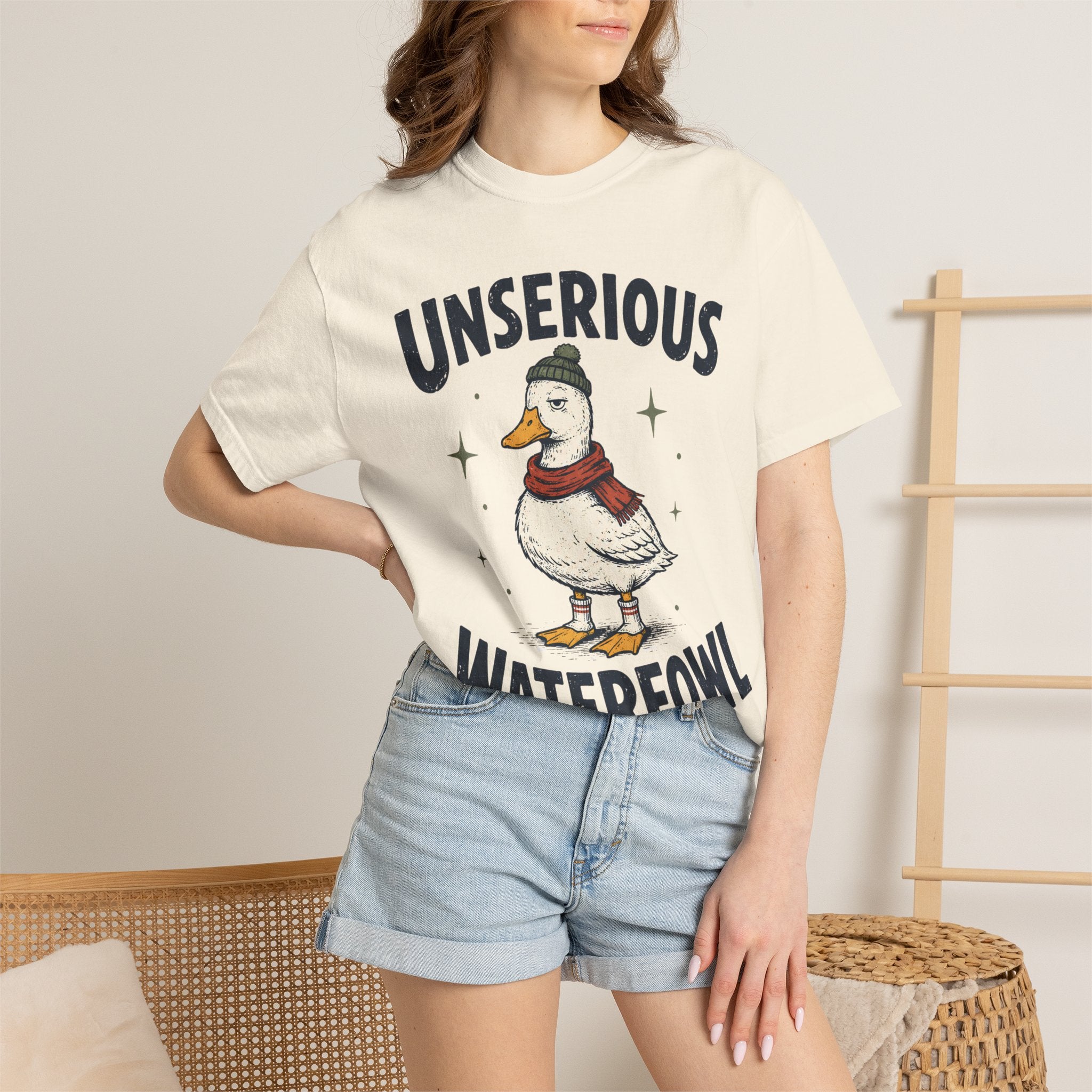 Unserious Waterfowl Shirt, Funny Duck Shirt, Comfort Colors Duck Tee, Sarcastic Animal Shirt, Cozy Winter Duck Graphic Tee, Bird Lover Gift