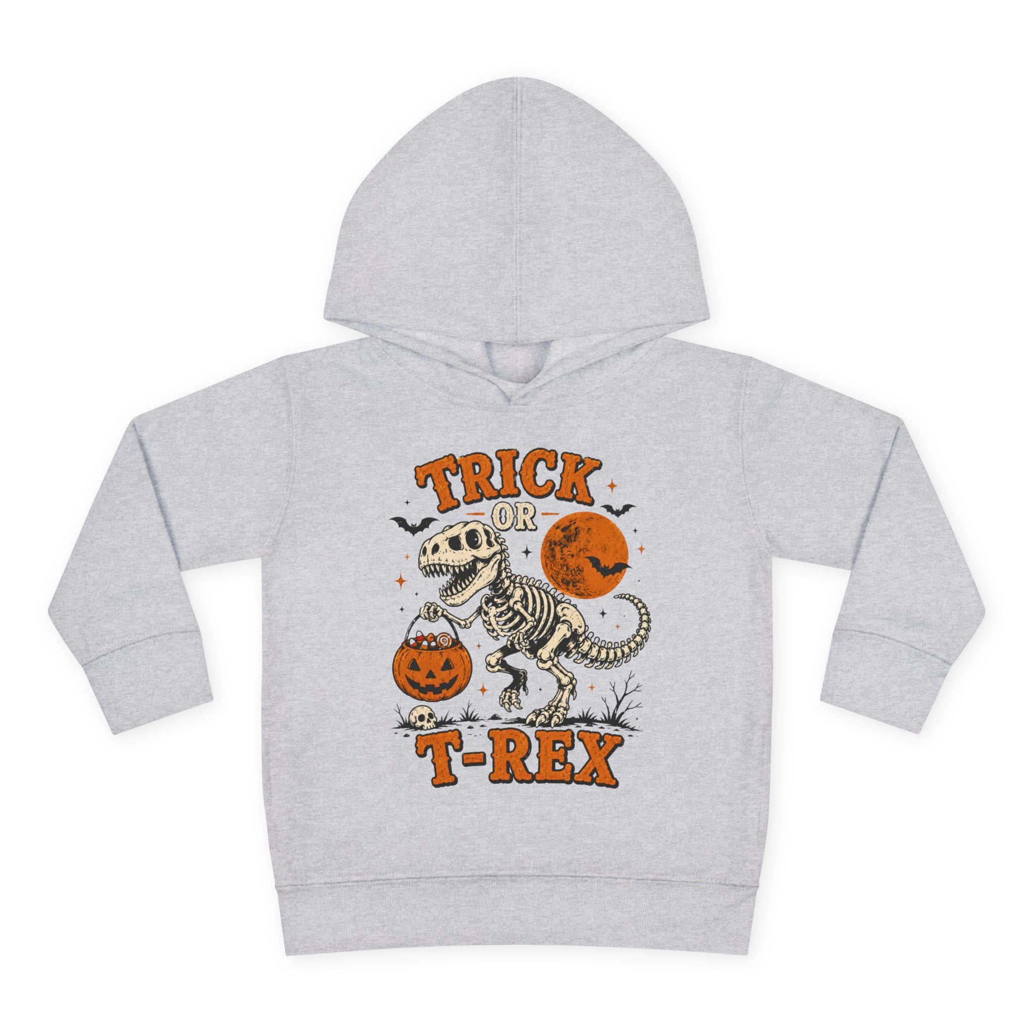 Trick Or T-Rex Toddler Hoodie, Halloween Dinosaur Hoodie, Cute Skeleton T Rex Sweatshirt, Kids Halloween Hoodie, Toddler Fall Outfit