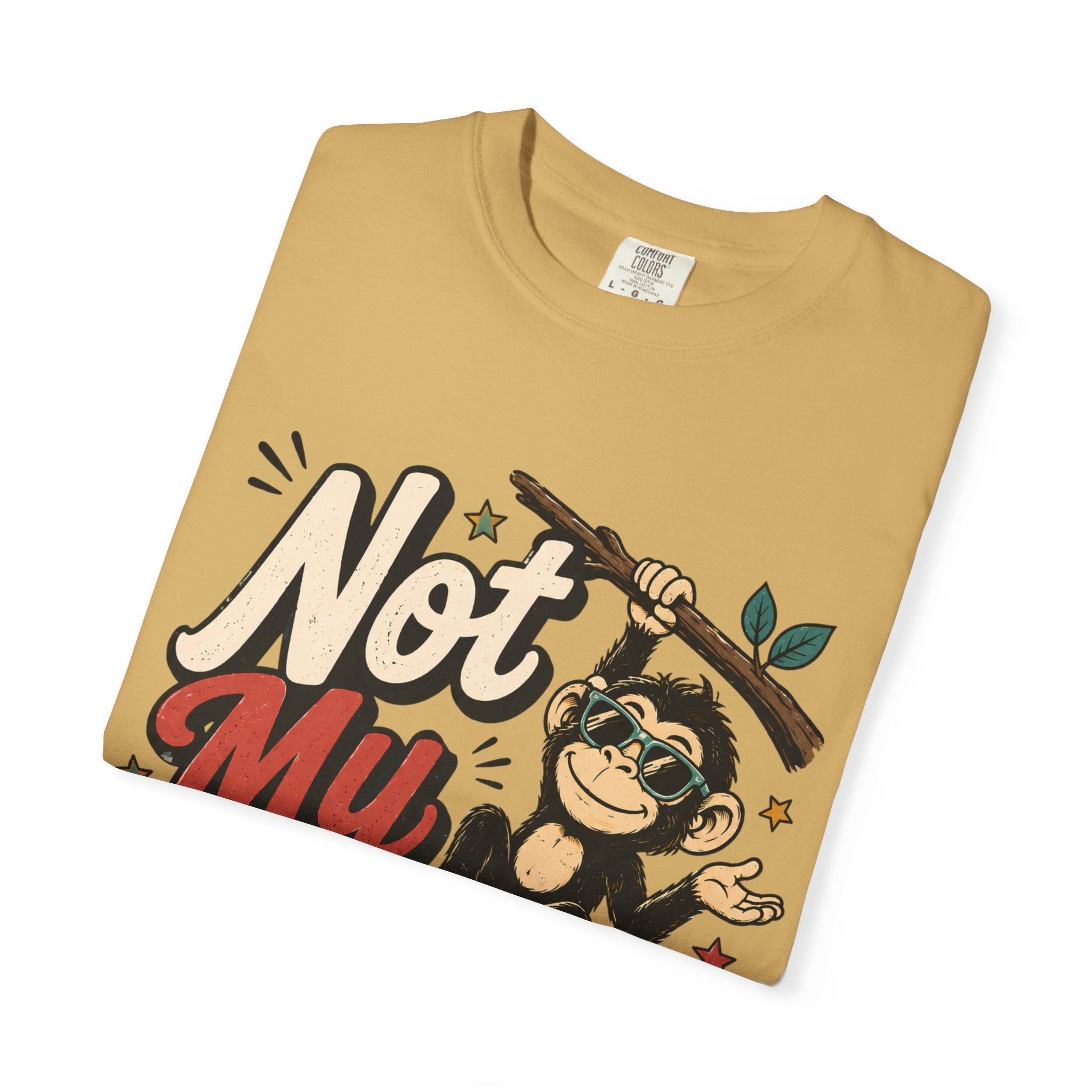 Not My Monkeys Not My Circus Shirt, Funny Monkey Graphic Tee, Comfort Colors Tee, Sarcastic Circus Tee, Oversized Boxy Tee