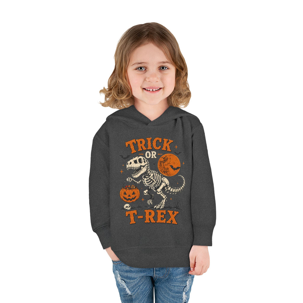 Trick Or T-Rex Toddler Hoodie, Halloween Dinosaur Hoodie, Cute Skeleton T Rex Sweatshirt, Kids Halloween Hoodie, Toddler Fall Outfit