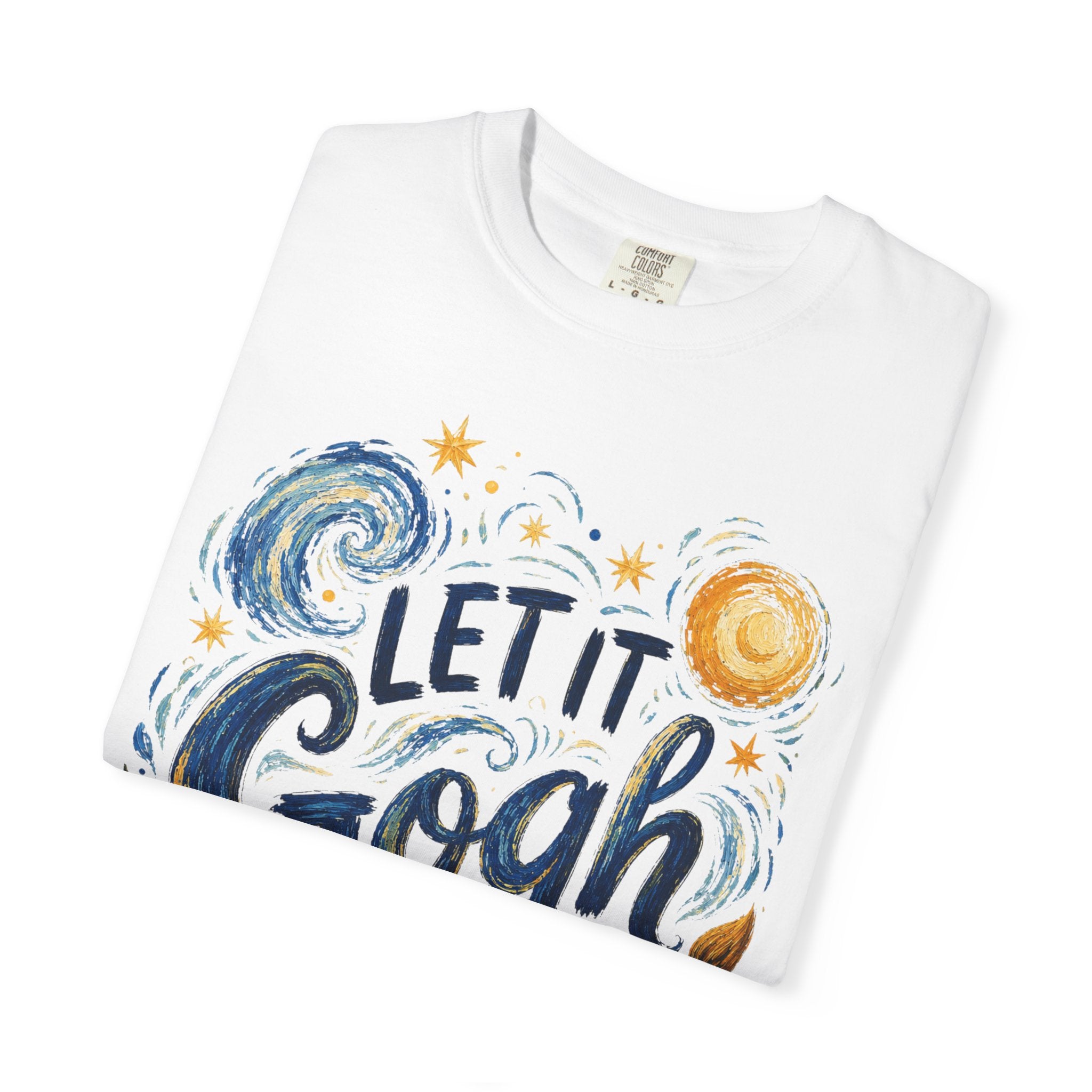 Let It Gogh Shirt, Van Gogh Inspired Art Teacher Tee, Funny Artist Shirt, Sunflower Starry Night Style Graphic Tee, Painter Gift Shirt