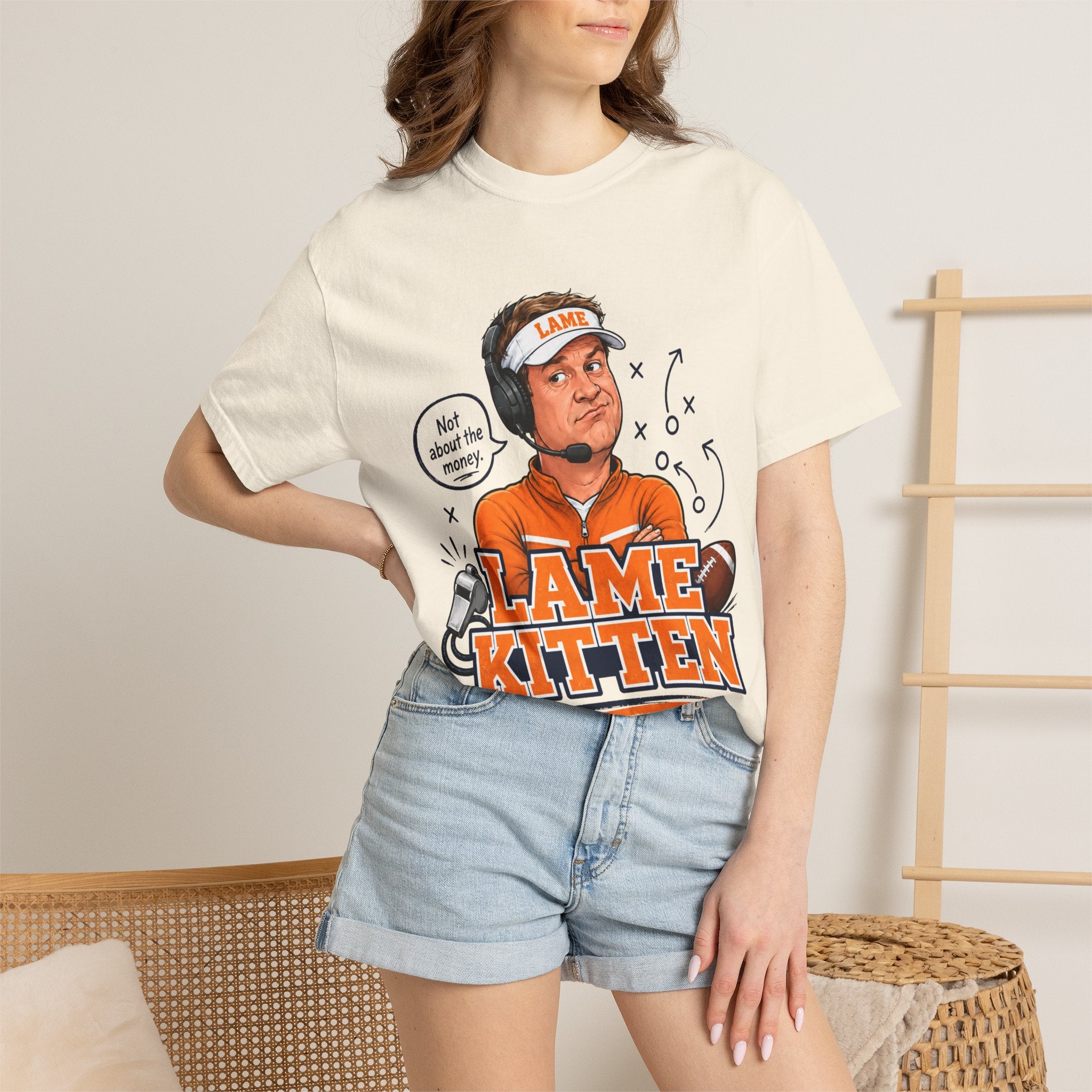 Lame Kitten Tennessee Orange Shirt, Funny College Football Parody Tee, Not About The Money Shirt, Vols Fan Gameday Gift