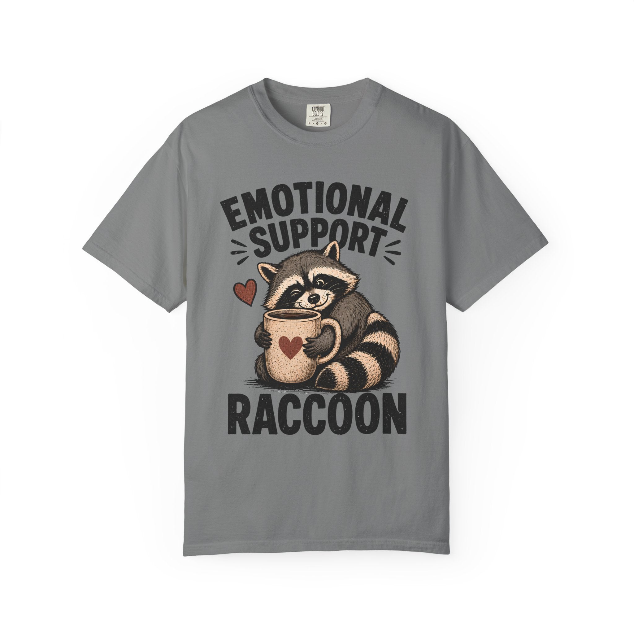 Emotional Support Raccoon Shirt, Funny Raccoon Mug Tee, Cute Animal Meme Shirt, Weird Cottagecore Animal Shirt, Cozy Raccoon Gift