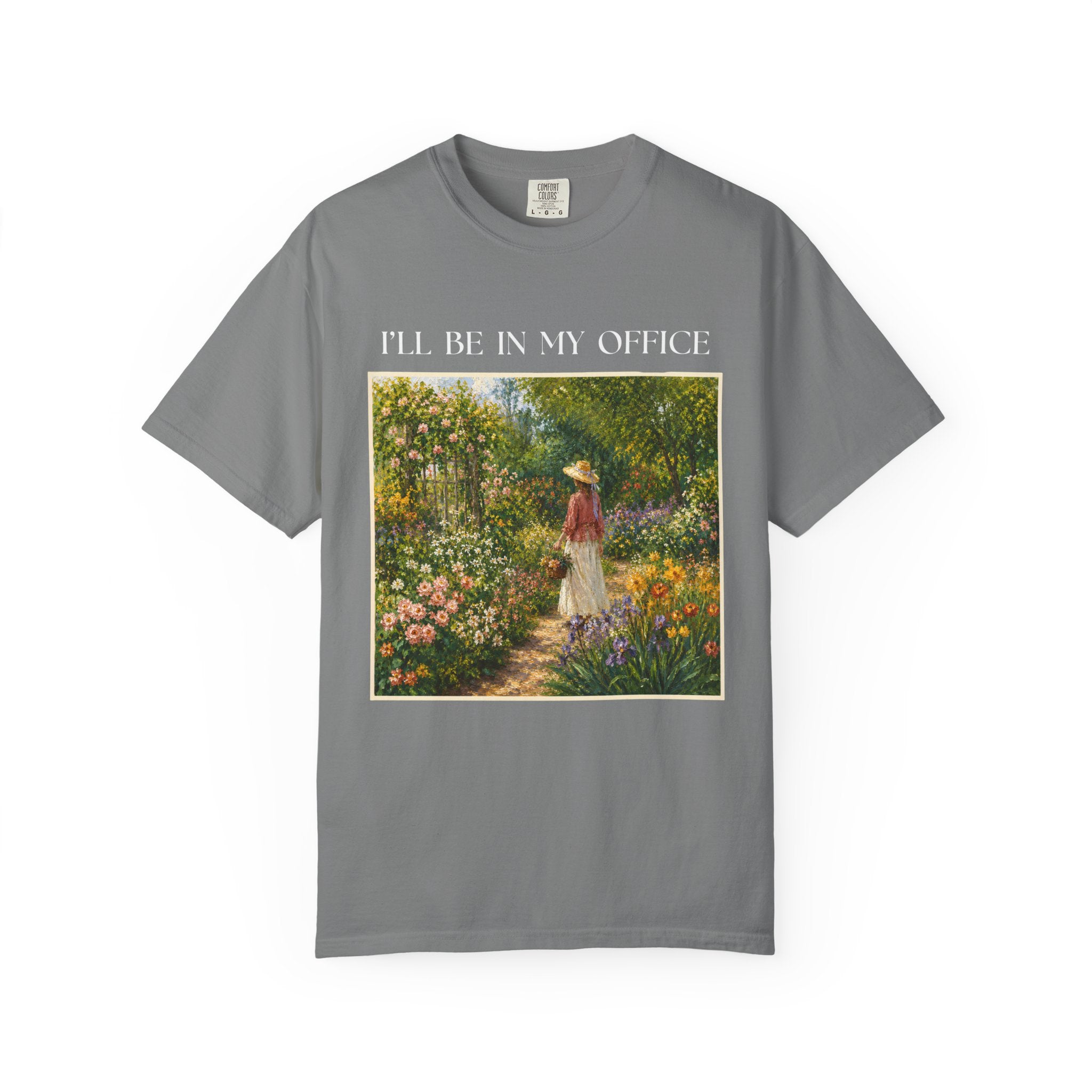 ILL Be In My Office Shirt, Garden Lover TShirt, Cottagecore Floral Tee, Gardening Shirt, Comfort Colors Garden Graphic Tee