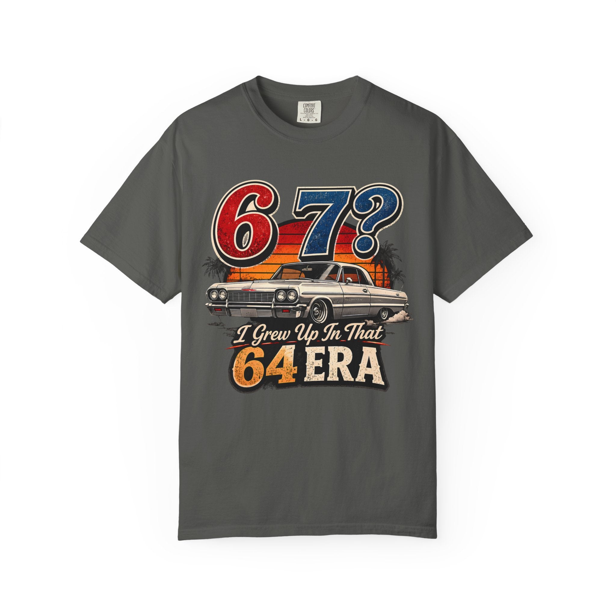 67? I Grew Up In That 64 Era Shirt, Classic Impala Car Tee, Vintage Lowrider Graphic Shirt, Funny Car Lover Gift