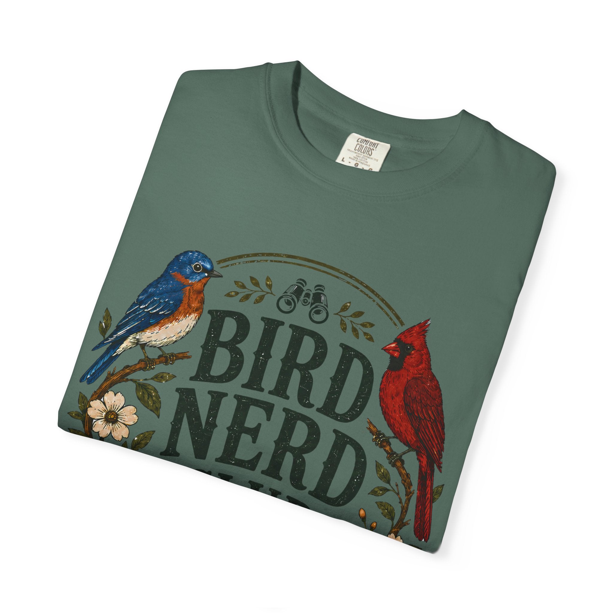 Bird Nerd Club Shirt, Birdwatching Shirt, Nature Lover Tee, Backyard Birder Gift, Cute Bird Lover Shirt, Botanical Bird Graphic Tee