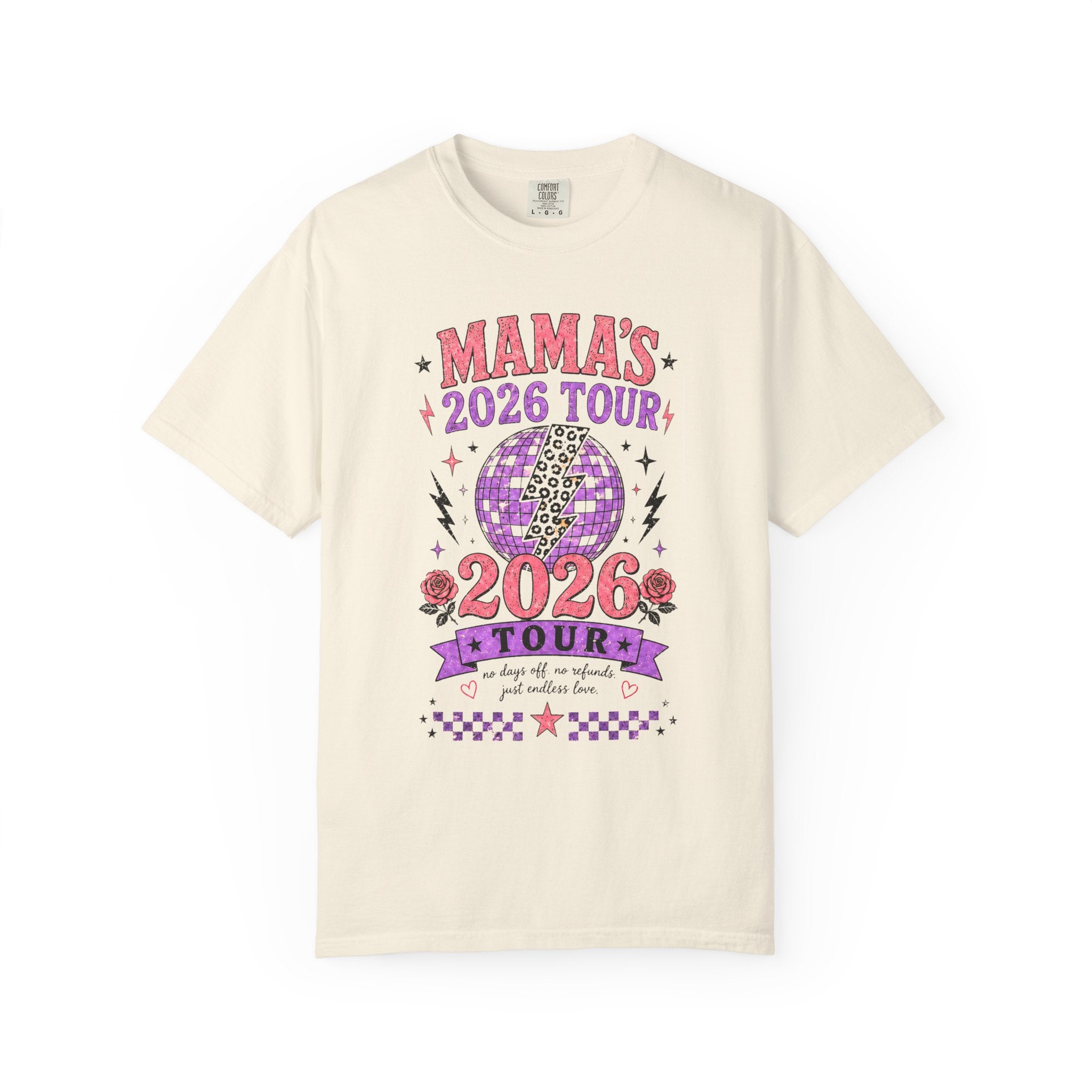 Mama Tour 2026 Shirt, Funny Motherhood Shirt, Retro Mom Graphic Tee, Comfort Colors Mom Shirt, Viral Mama Tour Dates Tee