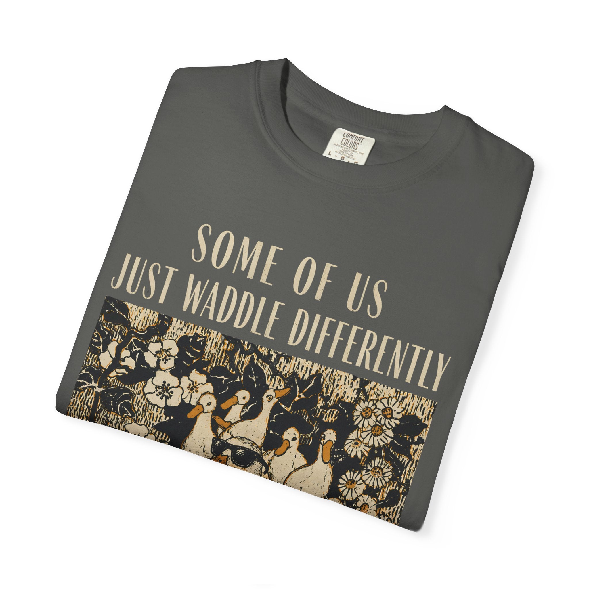 Funny Duck Shirt, Some Of Us Just Waddle Differently Tee, Cute Duck Lover Gift, Cottagecore Animal Shirt, Sarcastic Graphic Tee