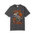 Trick Or T-Rex Shirt, Halloween Dinosaur Shirt, Spooky T Rex Tee, Cute Skeleton Dino Shirt, Pumpkin Trick Or Treat Shirt